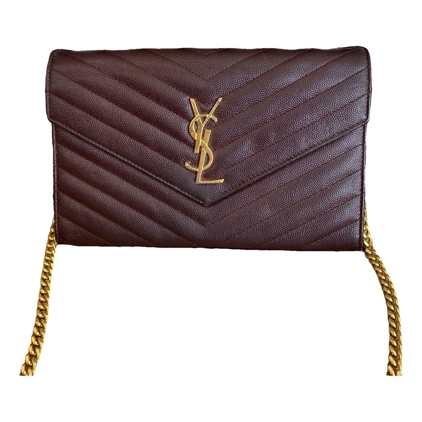 Portefeuille enveloppe leather handbag