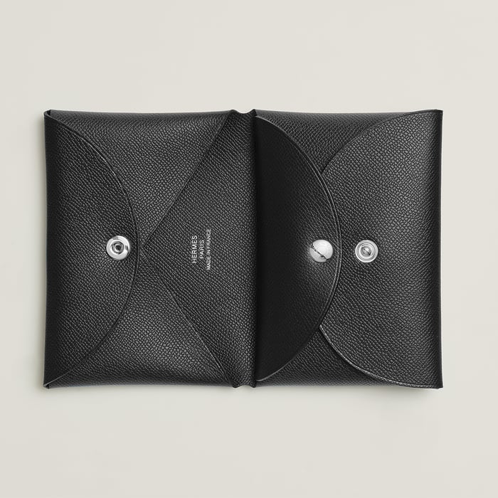Noir Calvi Duo Compact Card Holder