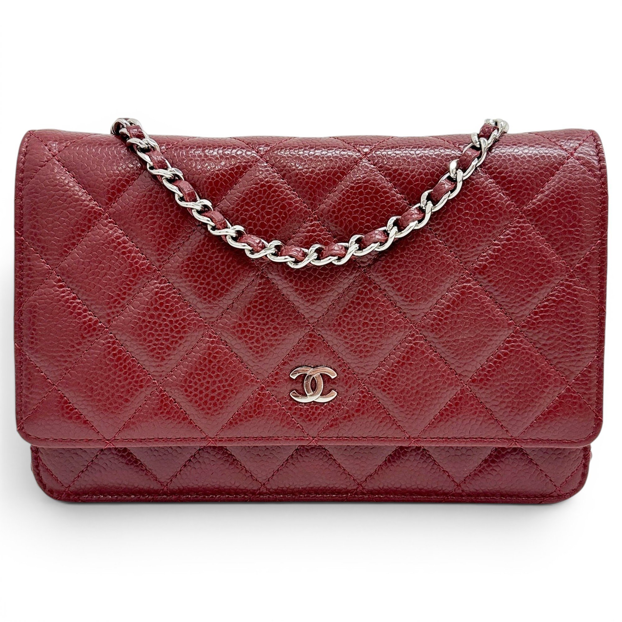 Trendy CC Wallet on Chain leather crossbody bag