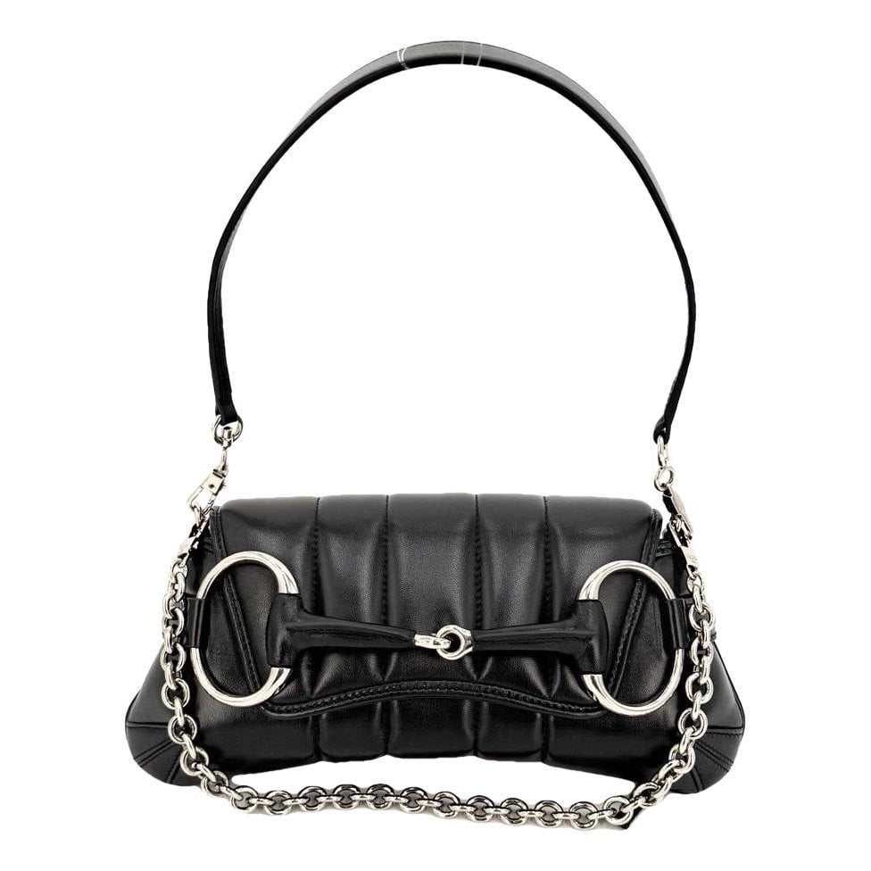 Horsebit Chain leather handbag
