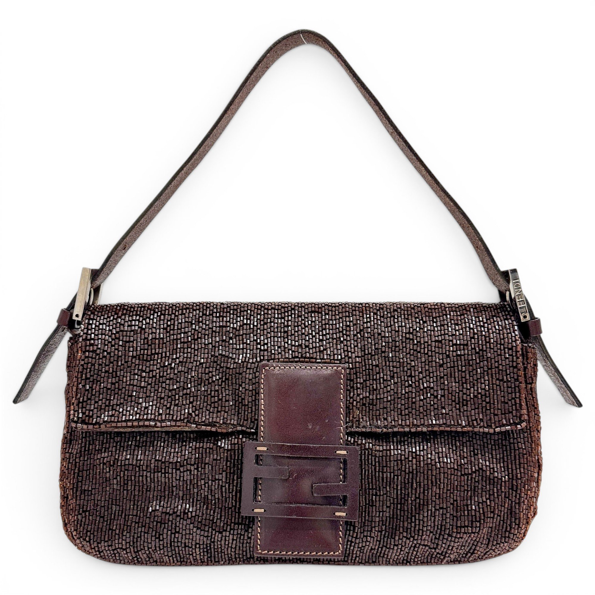 Baguette glitter handbag
