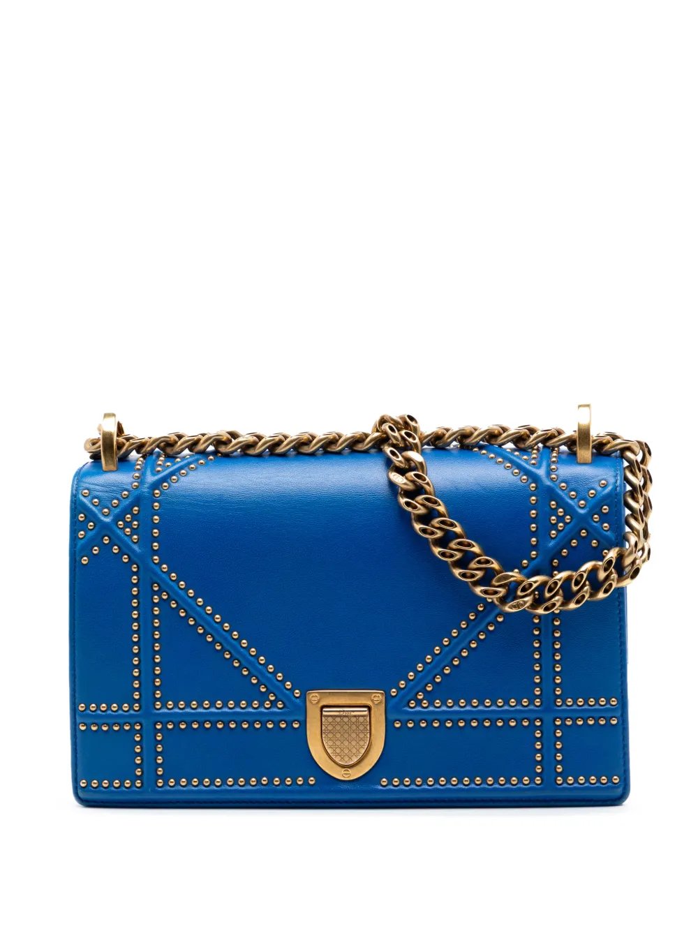2015-2020 Small Studded Lambskin Diorama Flap crossbody bag