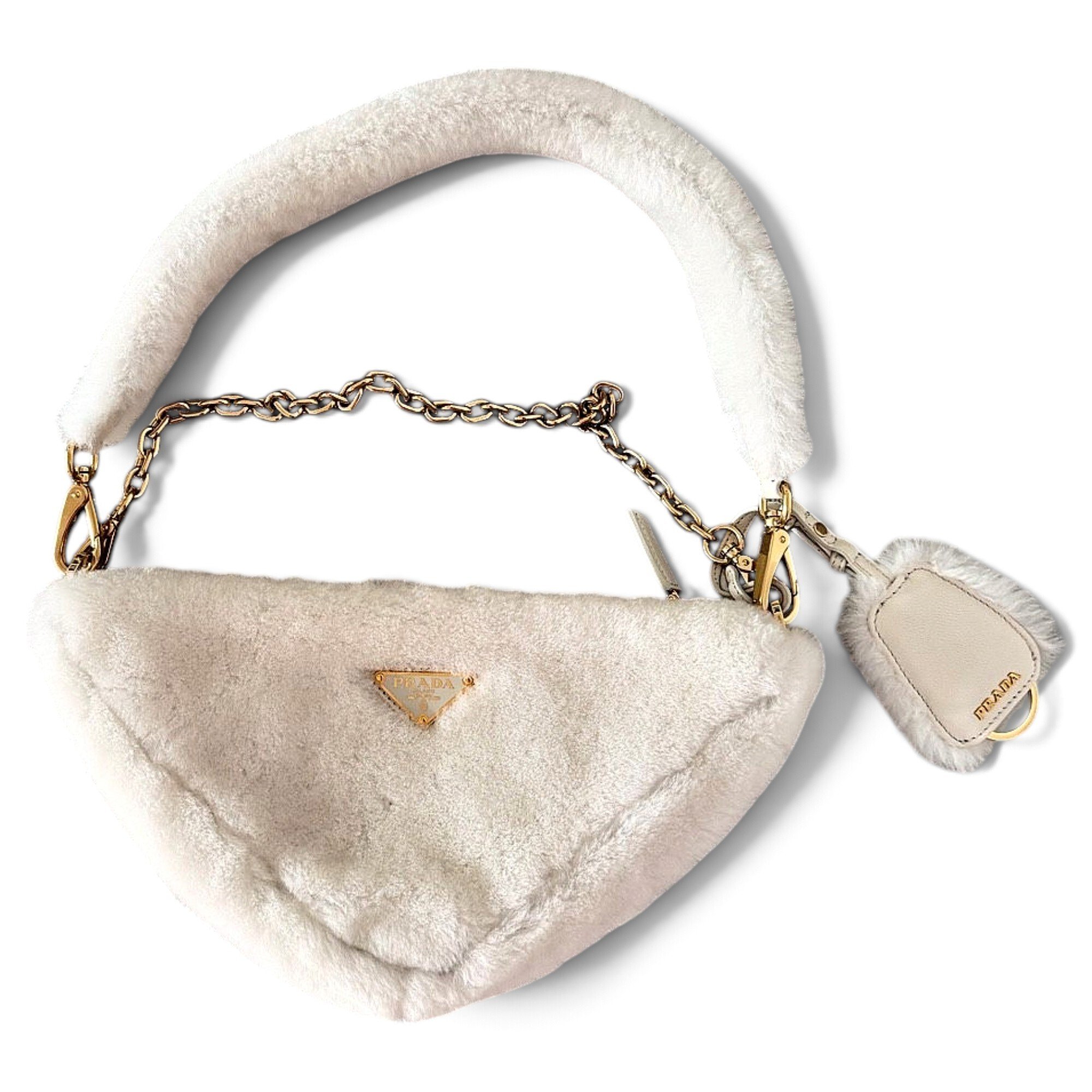 Cleo faux fur handbag