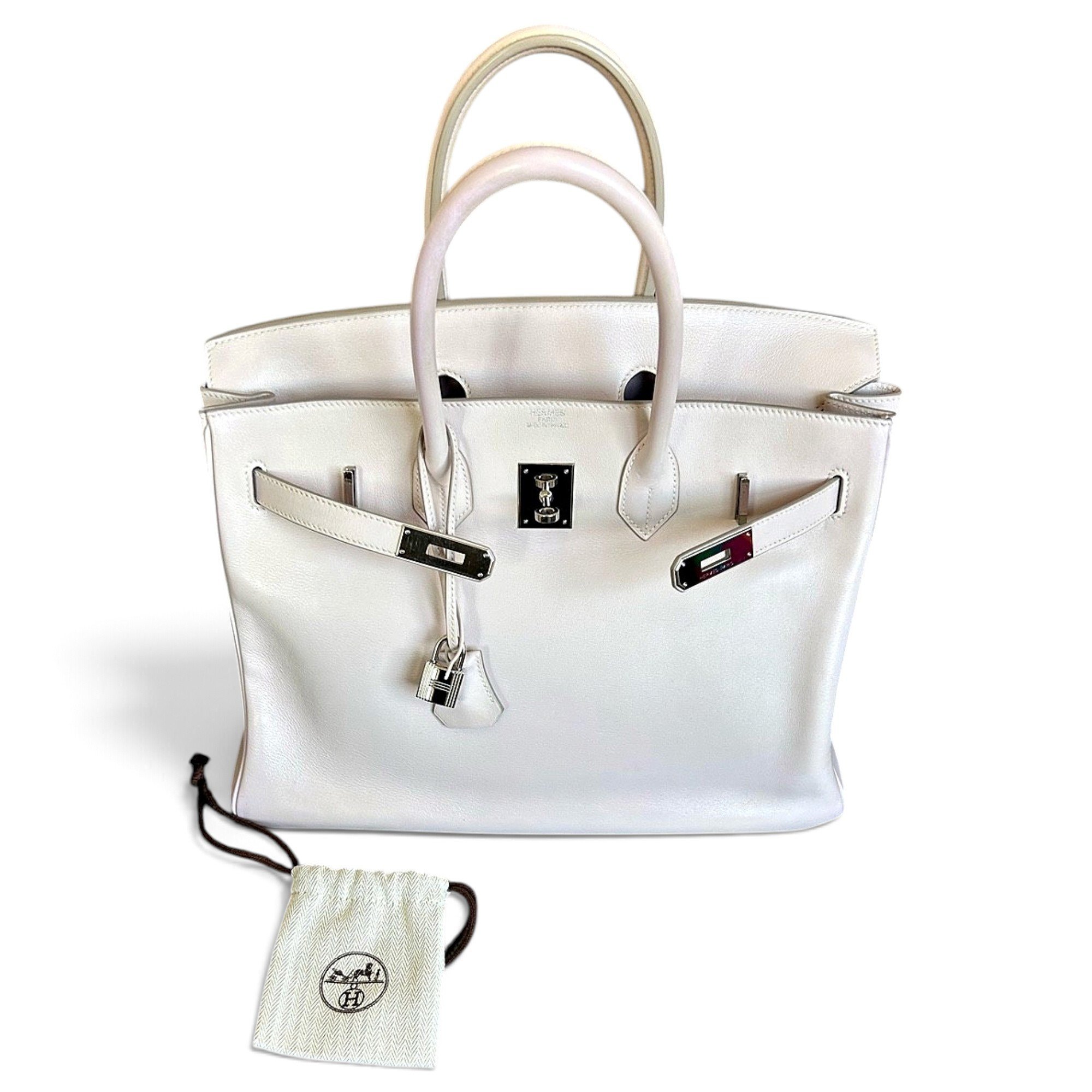 Birkin 35 leather handbag