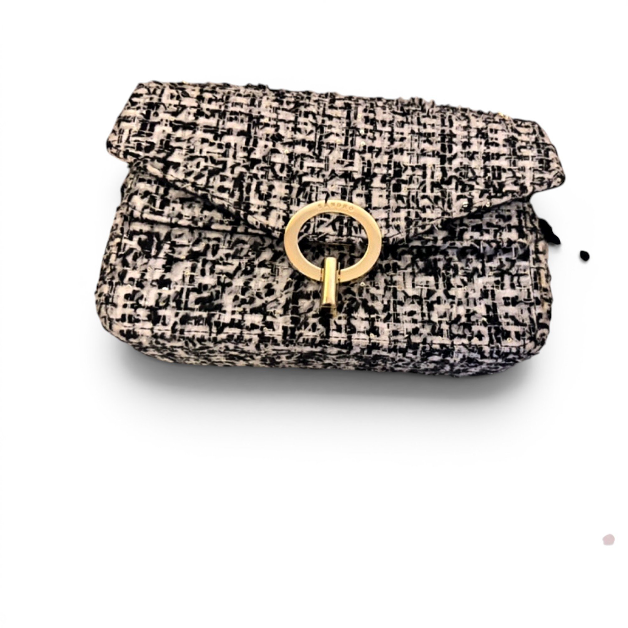 Sandro Yza tweed handbag