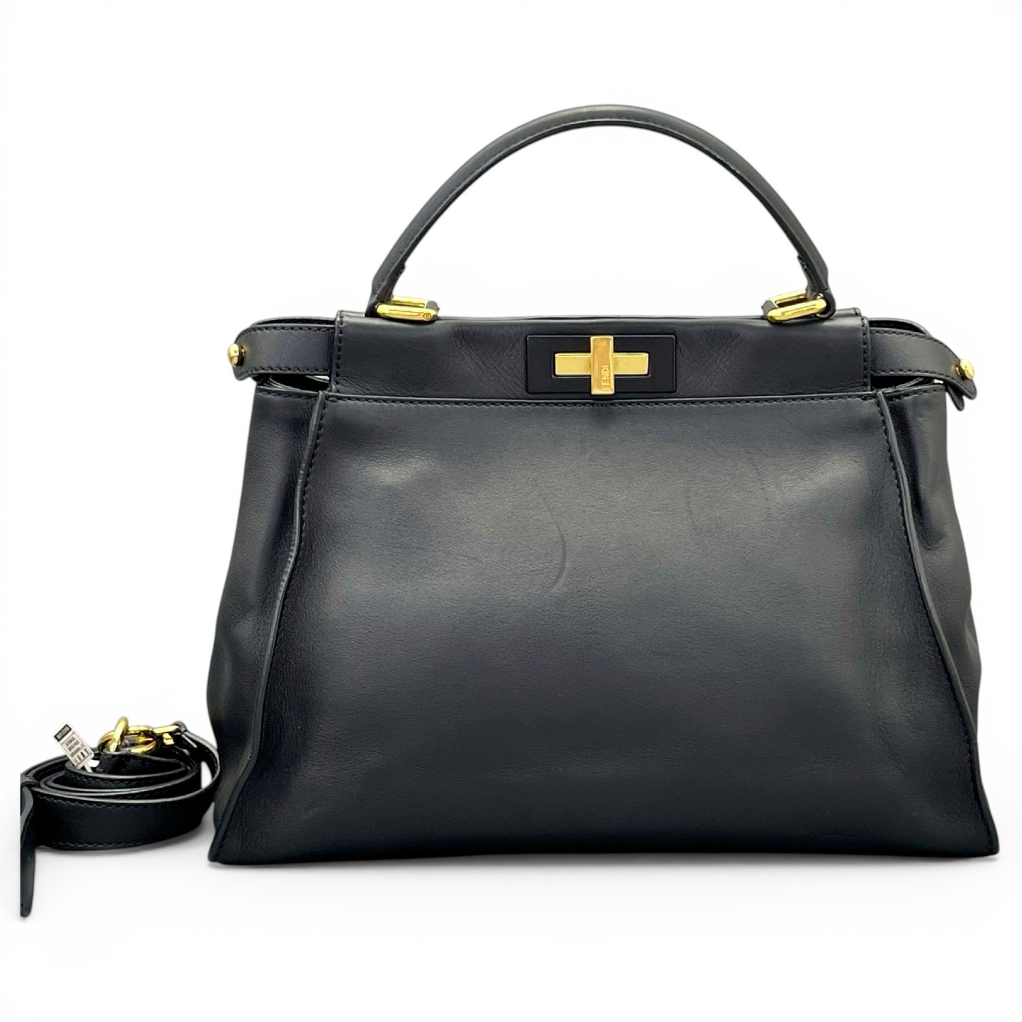 Fendi Peekaboo leather handbag
