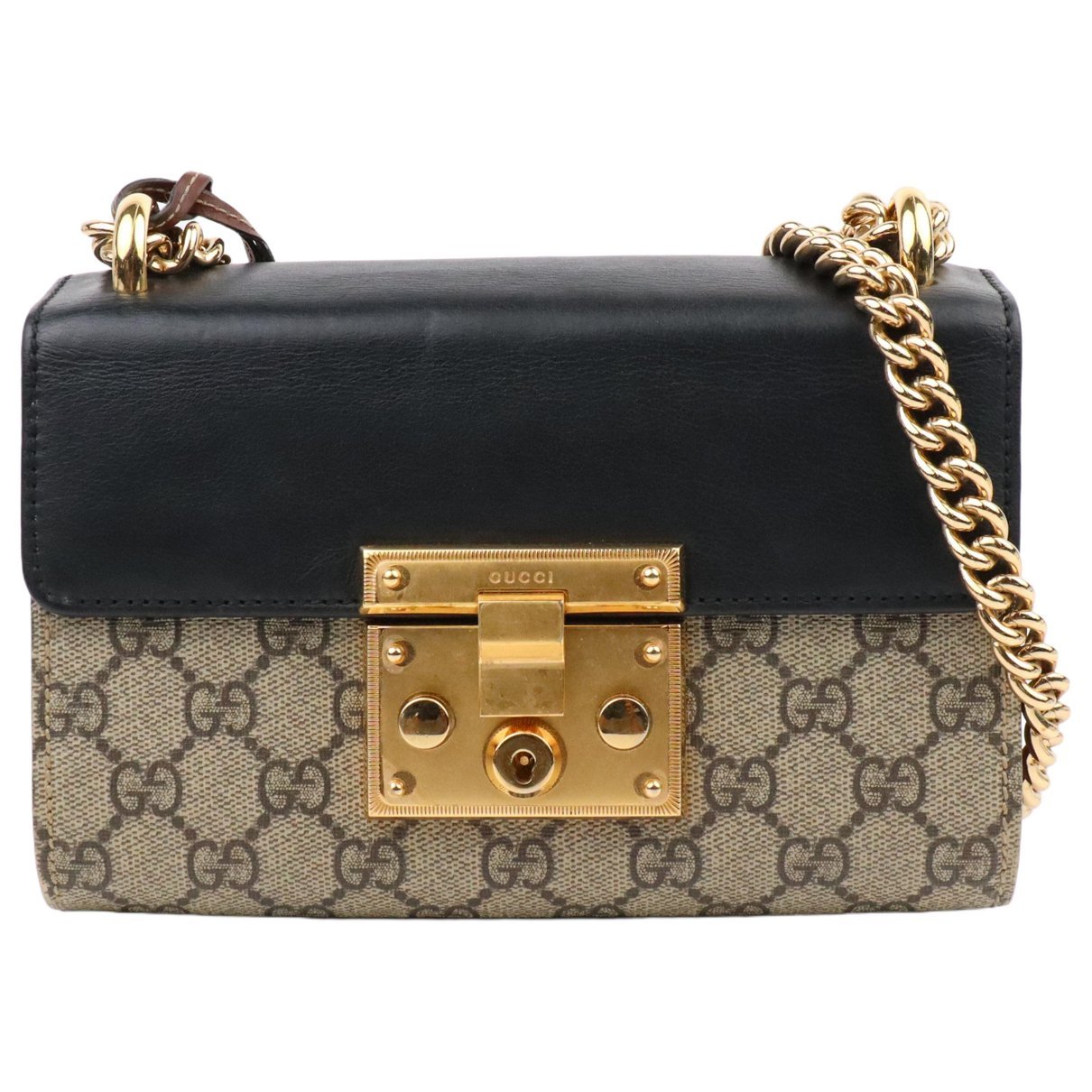 Patent leather handbag