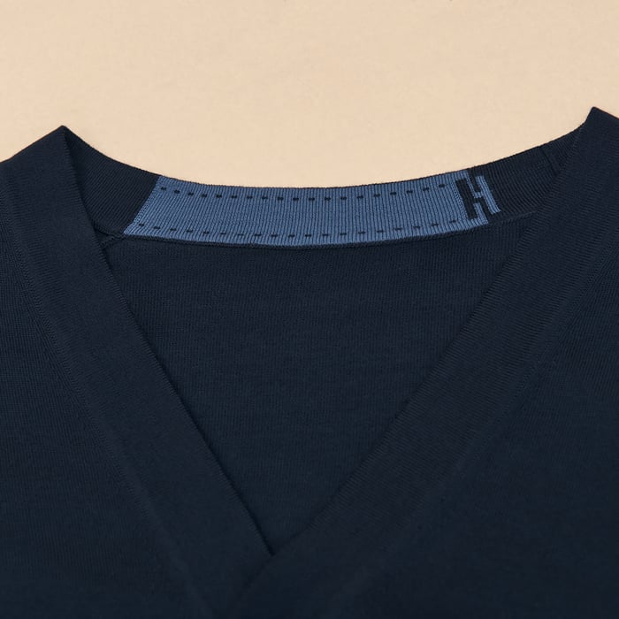 Marine "Detail H" Buttoned Cardigan