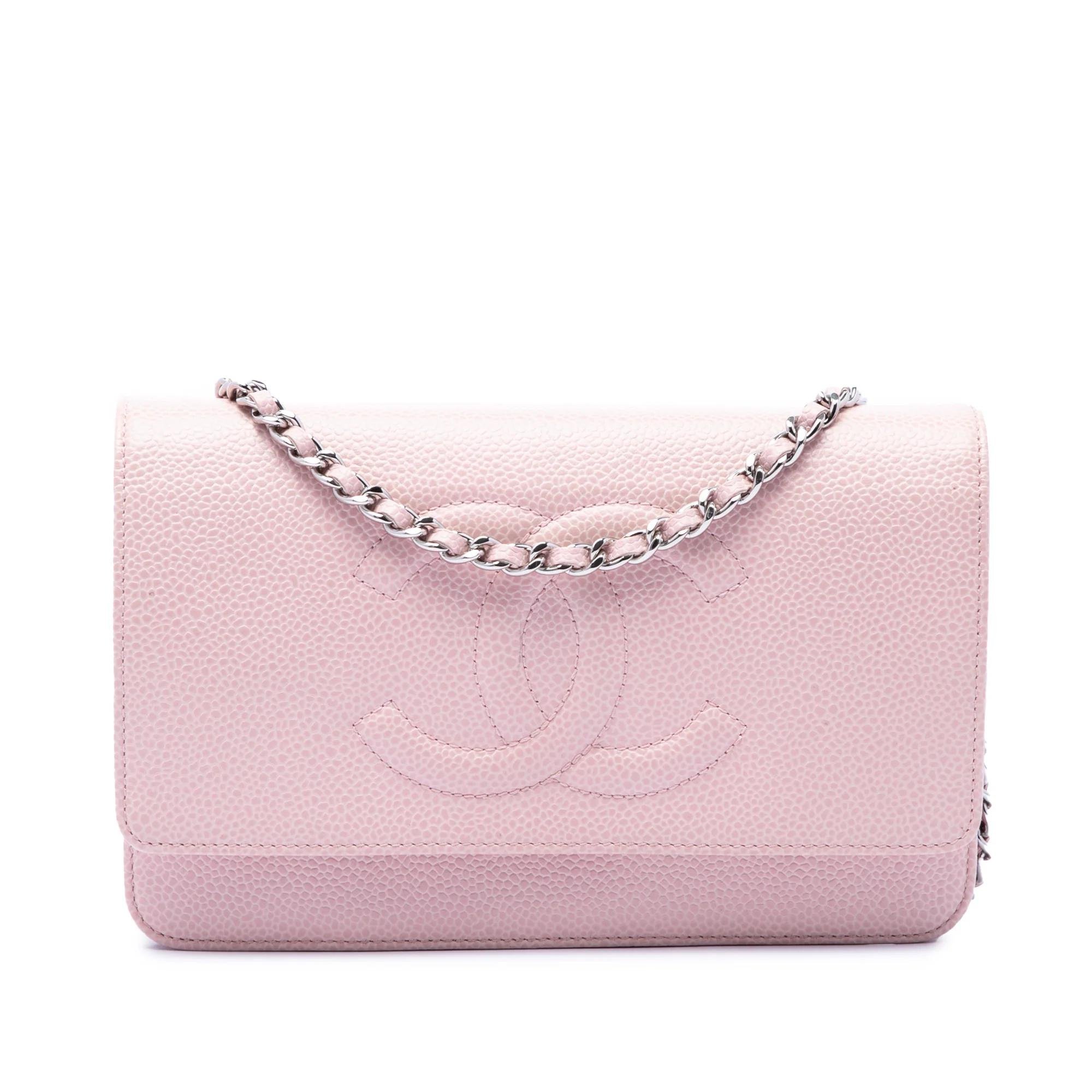 Wallet On Chain leather crossbody bag