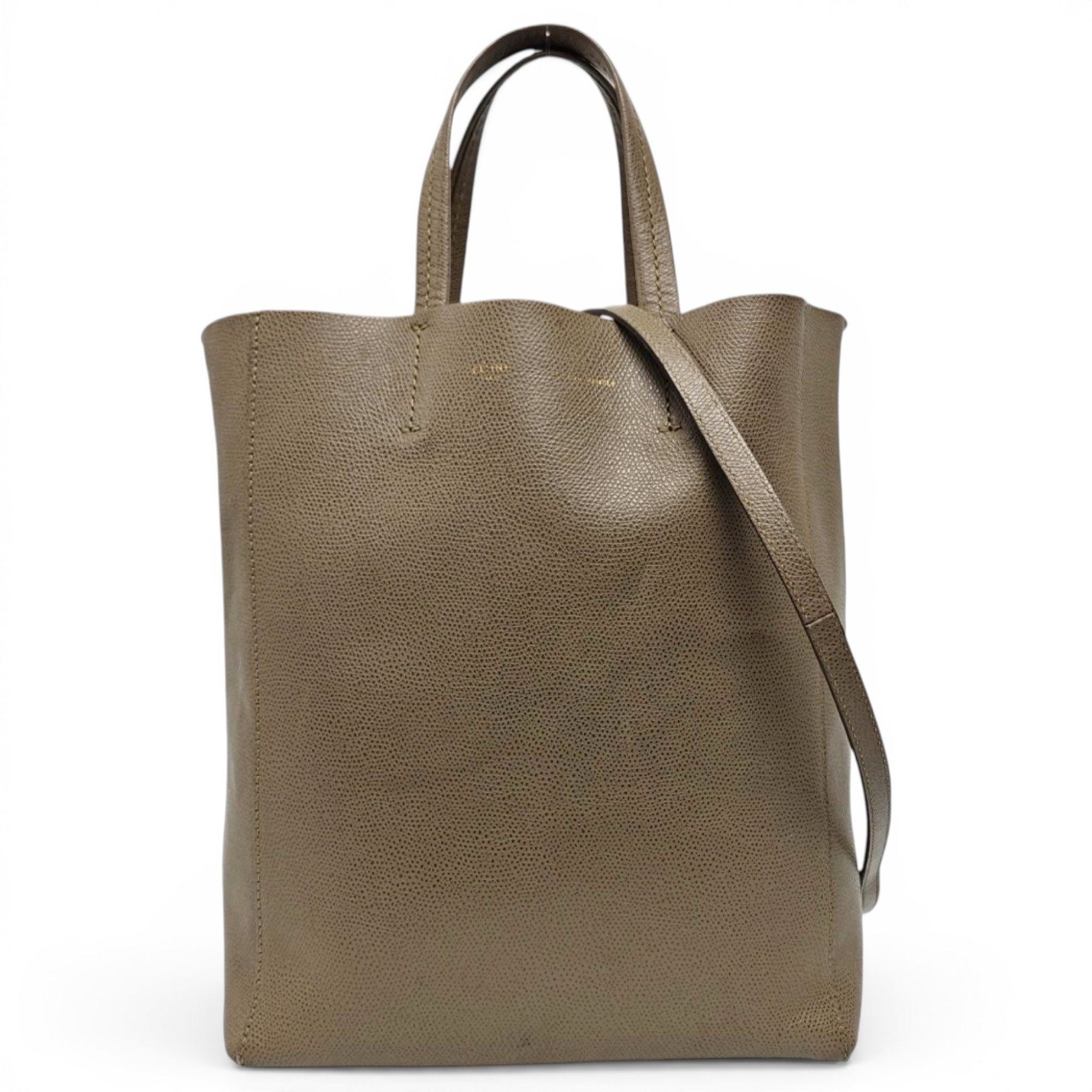 Cabas leather tote