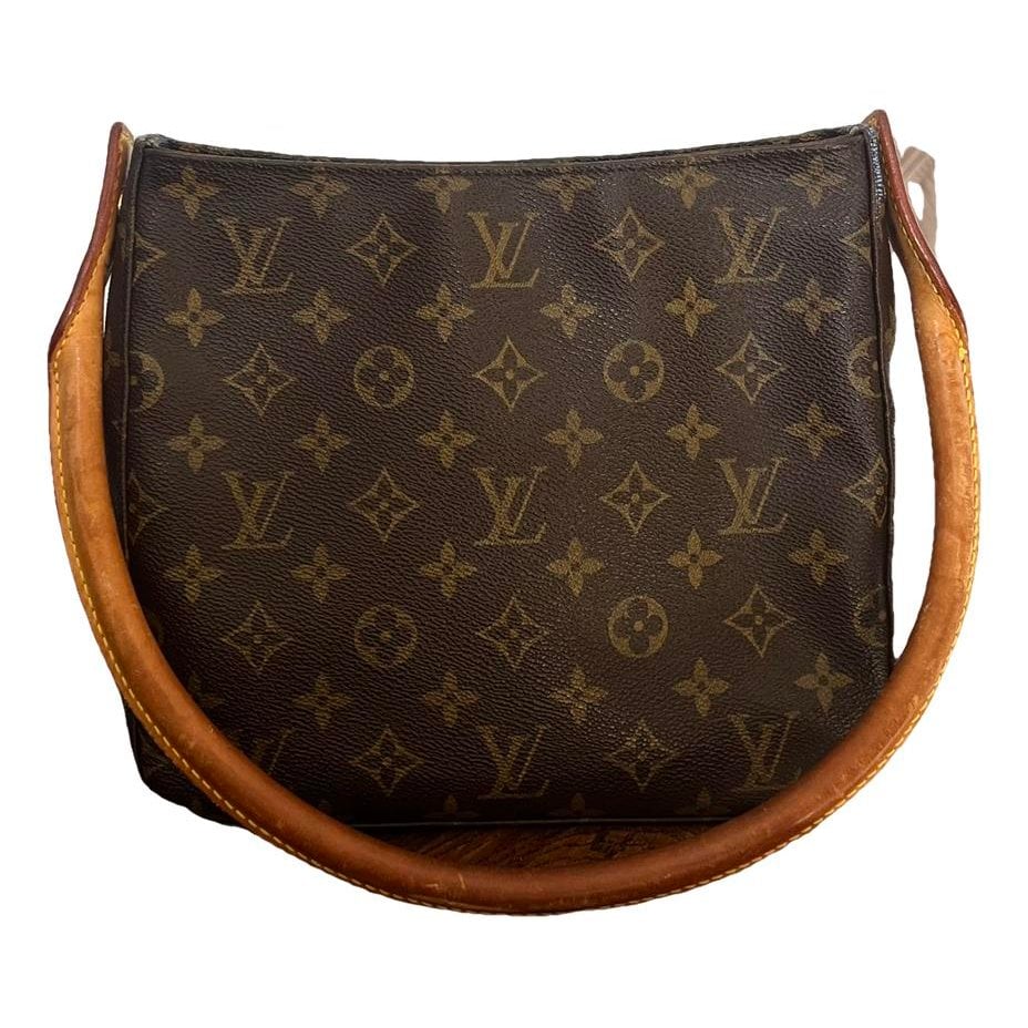 Looping leather handbag