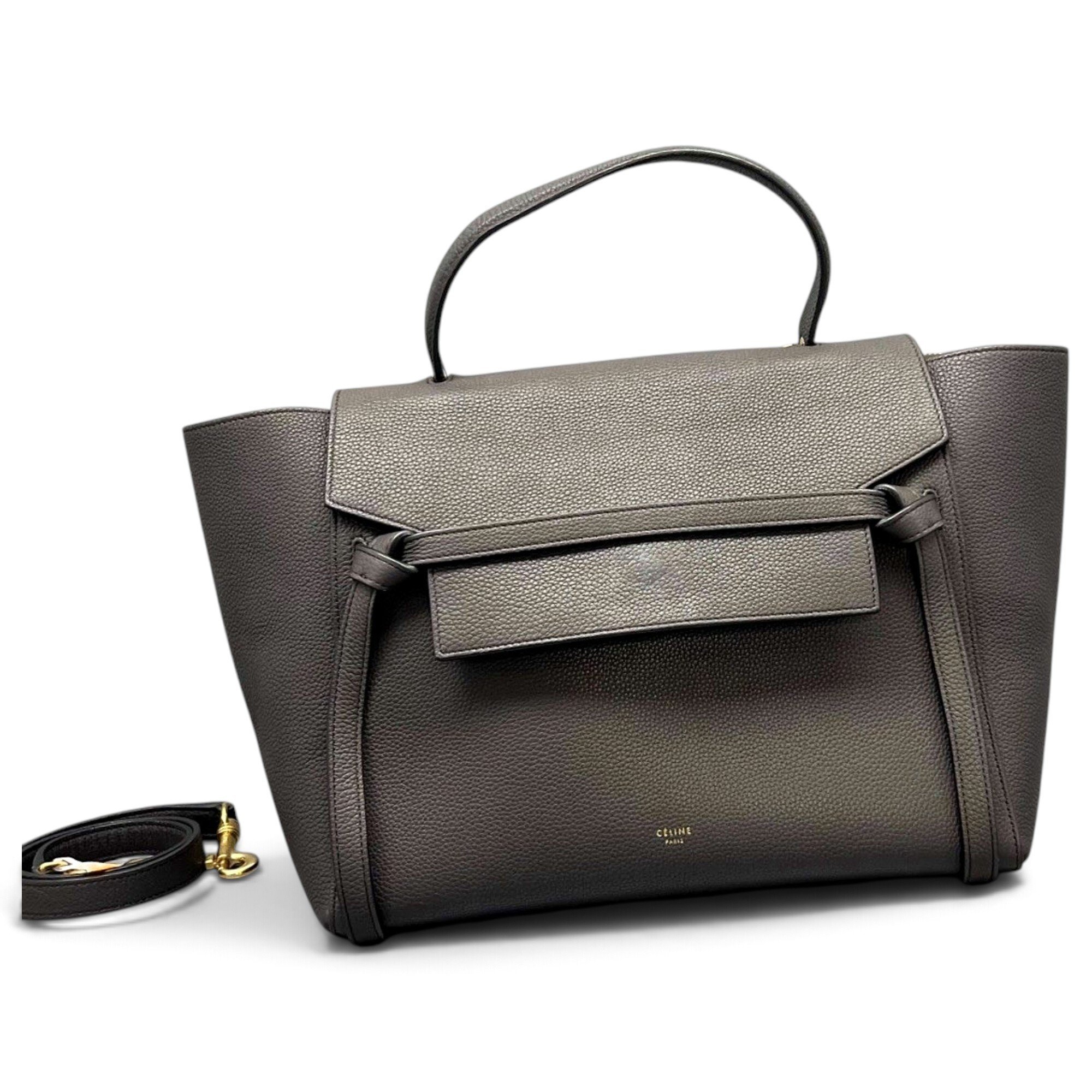 Belt leather handbag