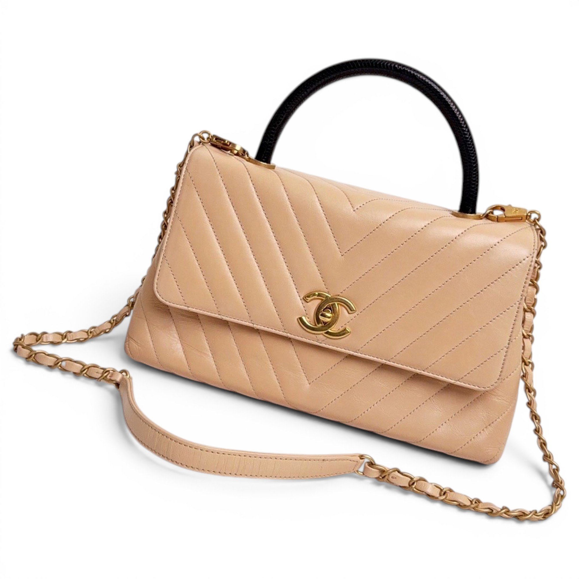 Coco Handle leather handbag