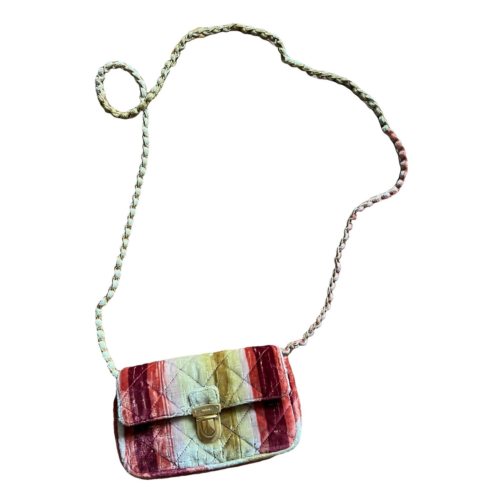 Velvet clutch bag