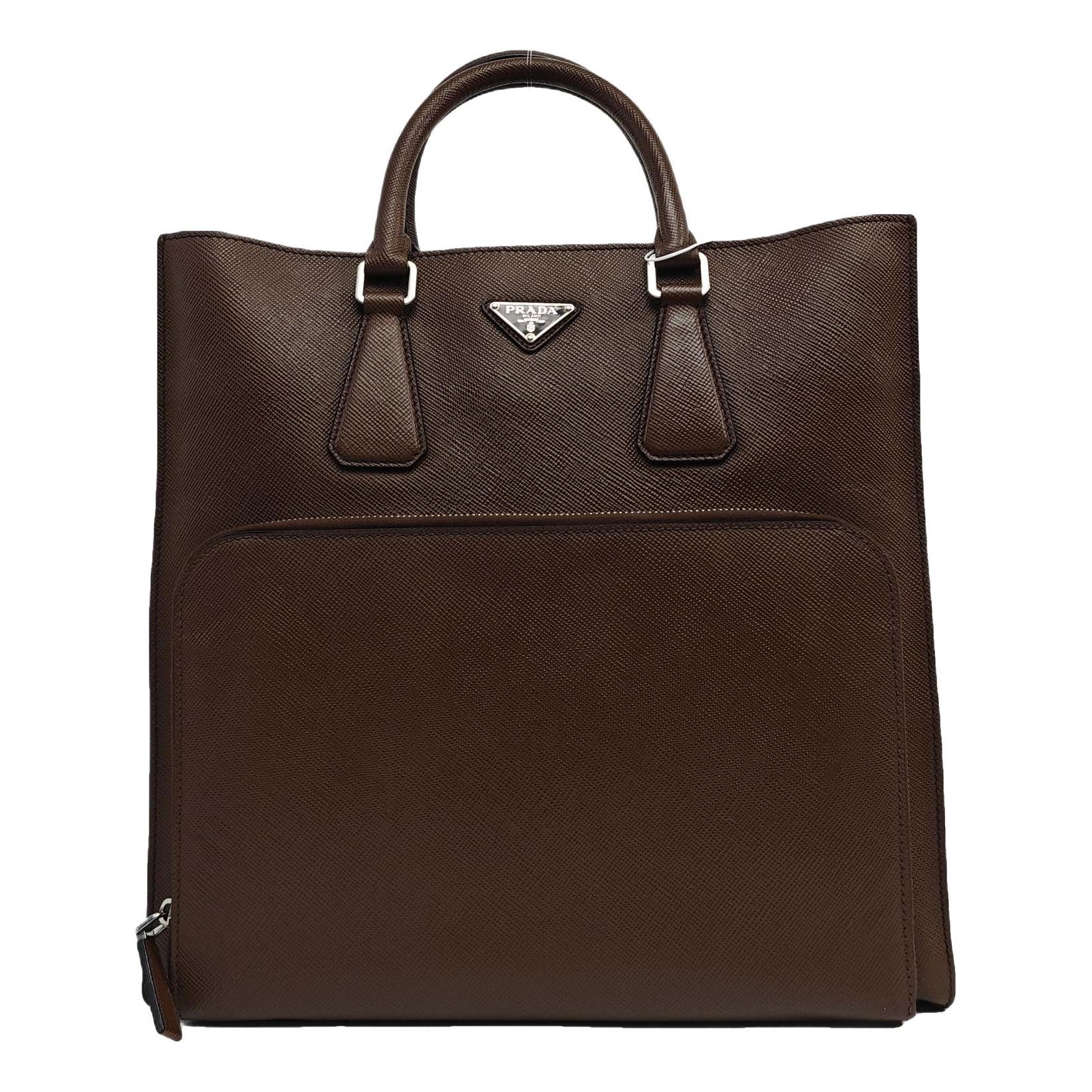 Bibliothèque leather tote