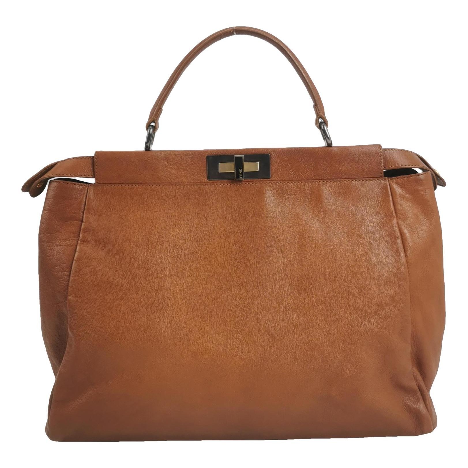 Peekaboo leather handbag