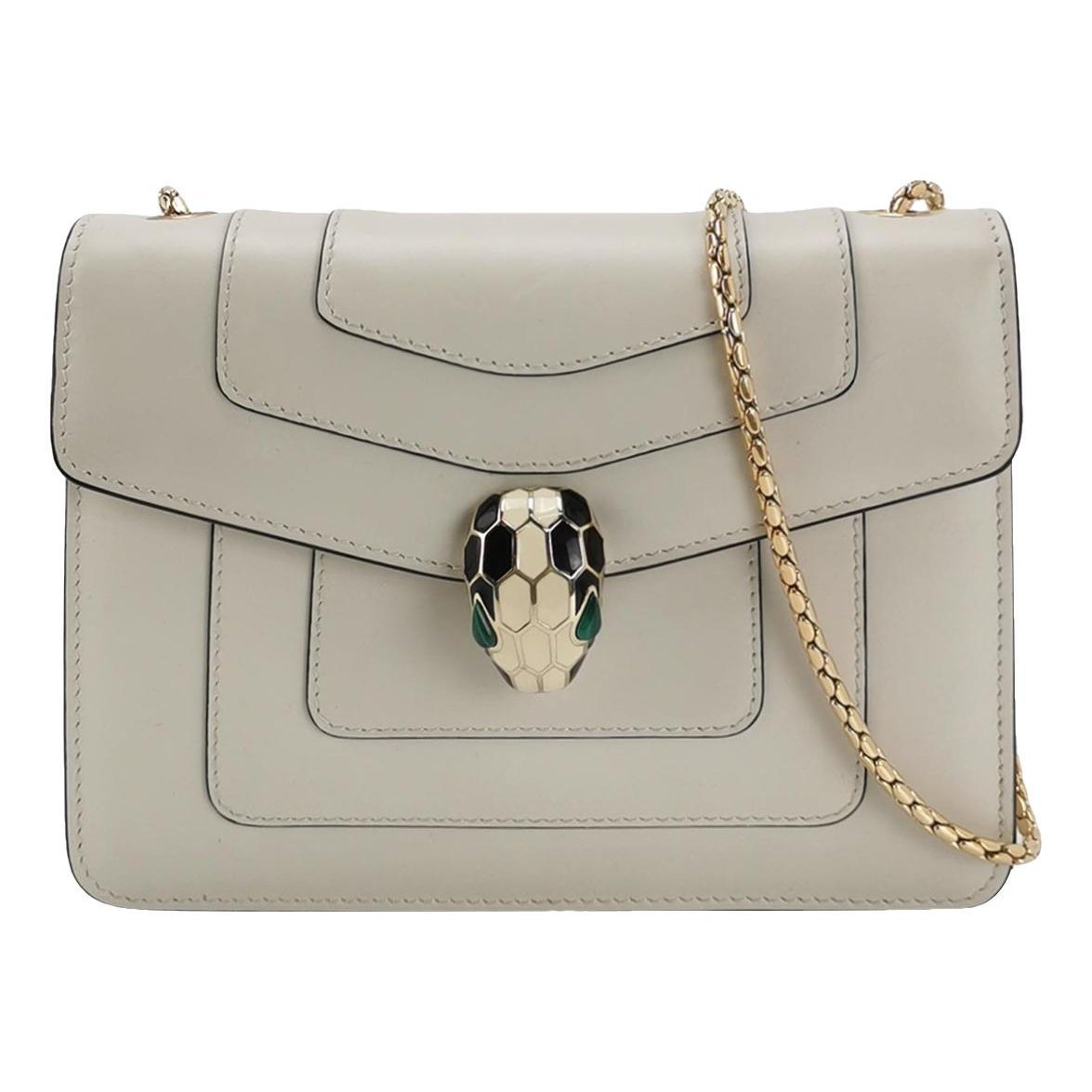 Serpenti leather handbag