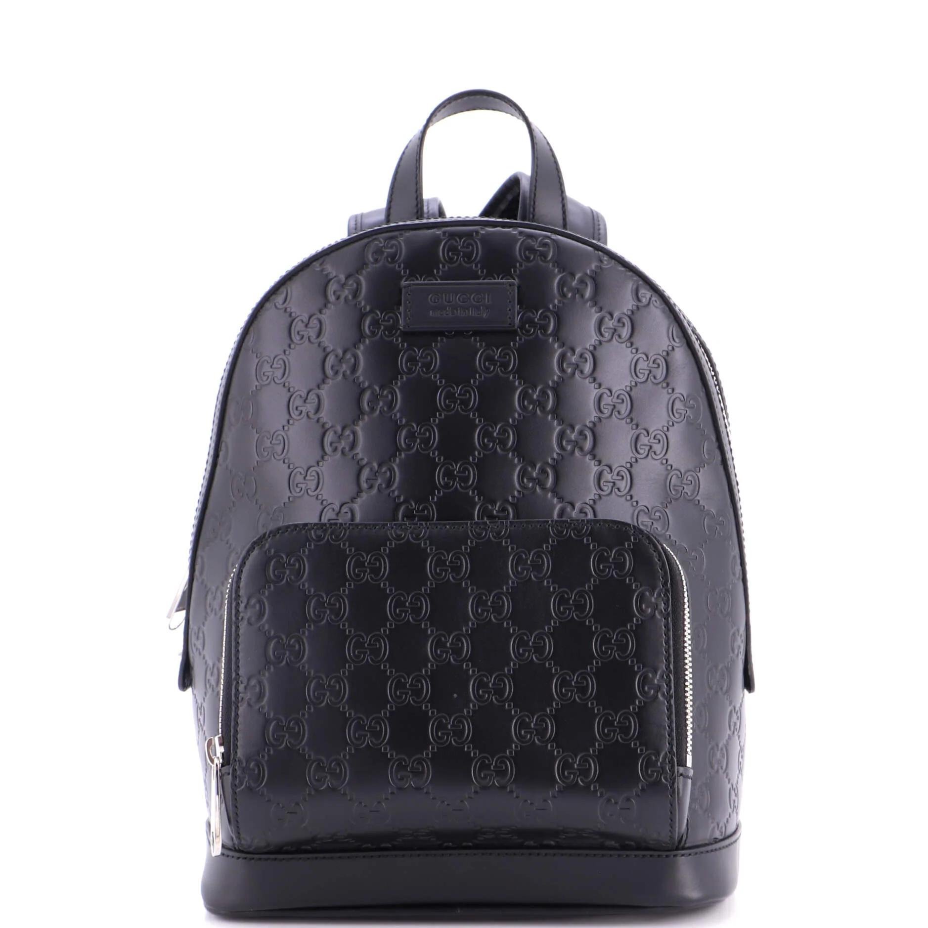 Leather backpack