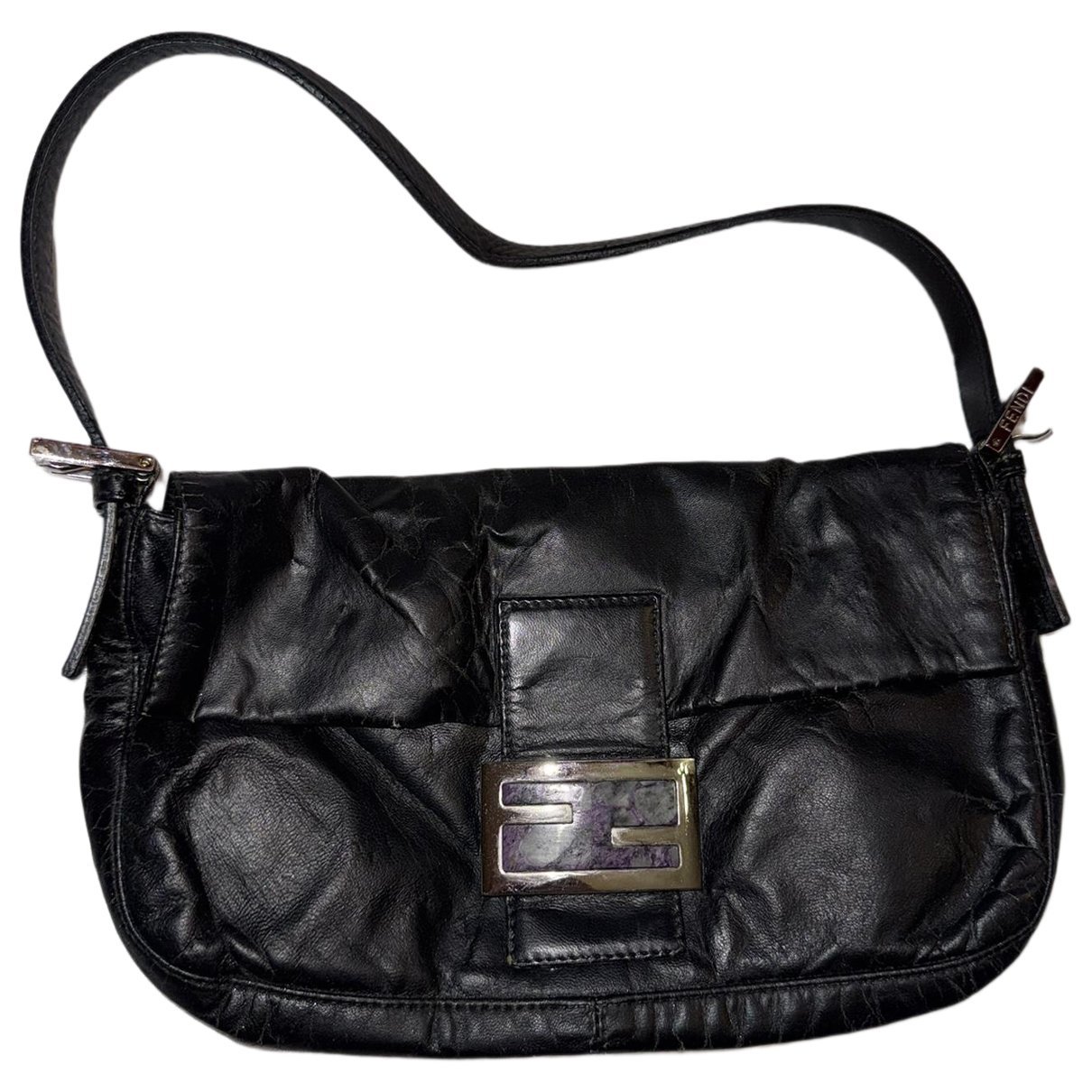 Baguette leather handbag
