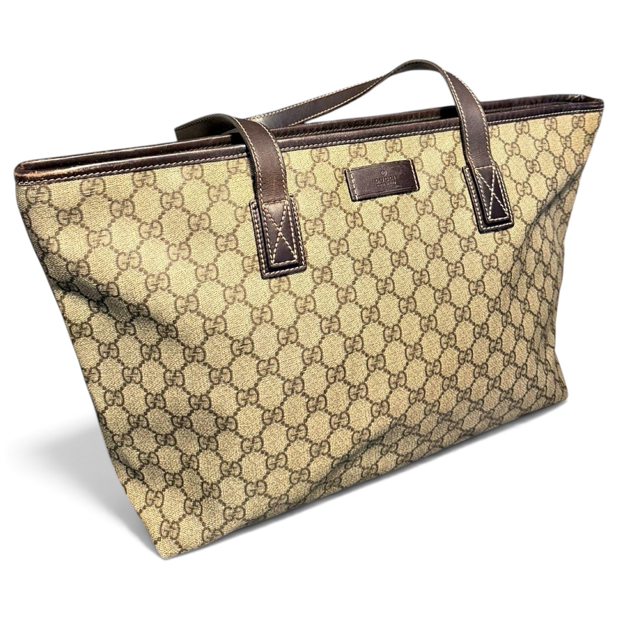 Leather tote