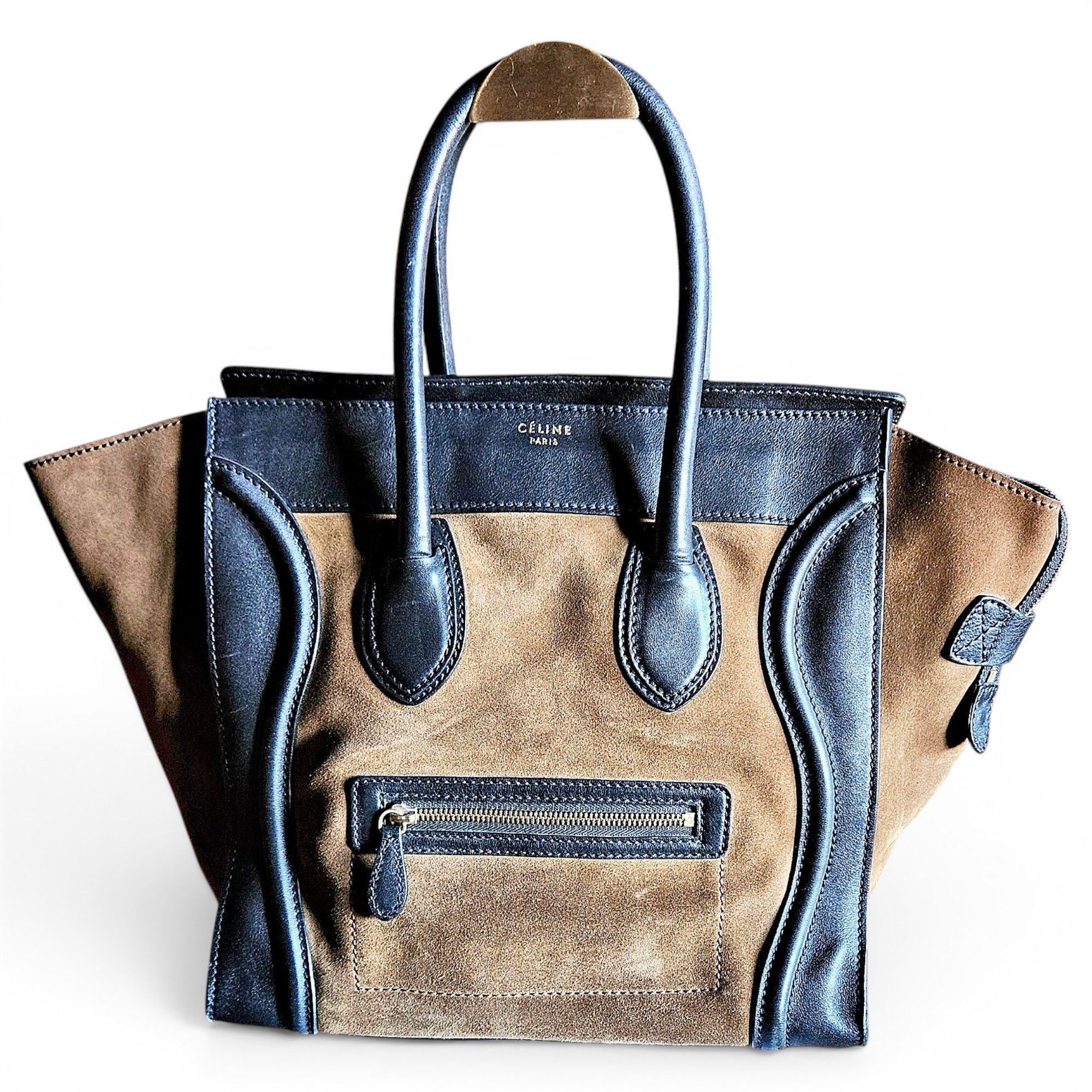 Luggage leather handbag