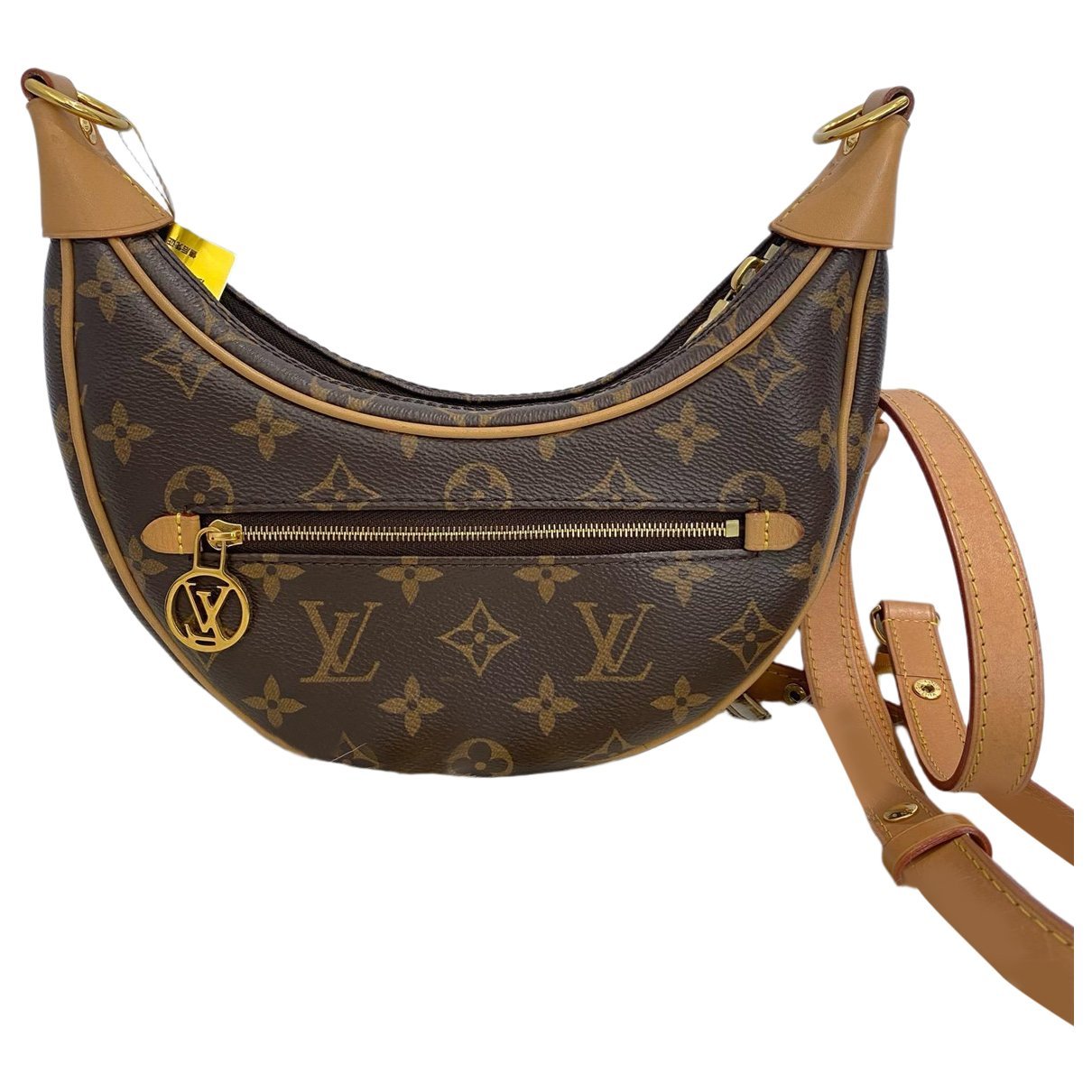 Loop leather handbag