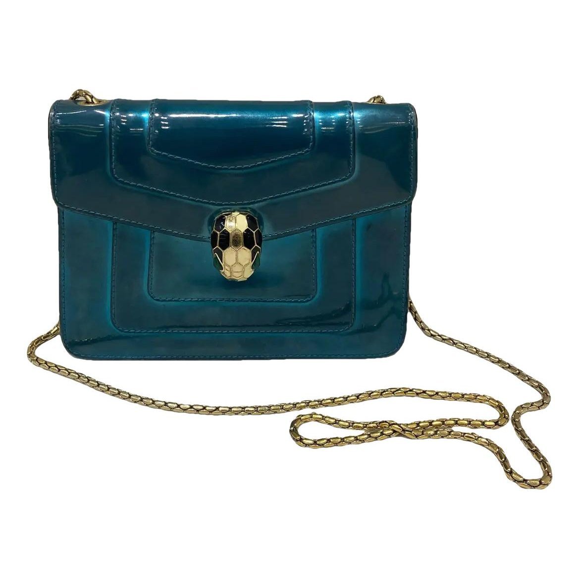Bvlgari Serpenti patent leather crossbody bag