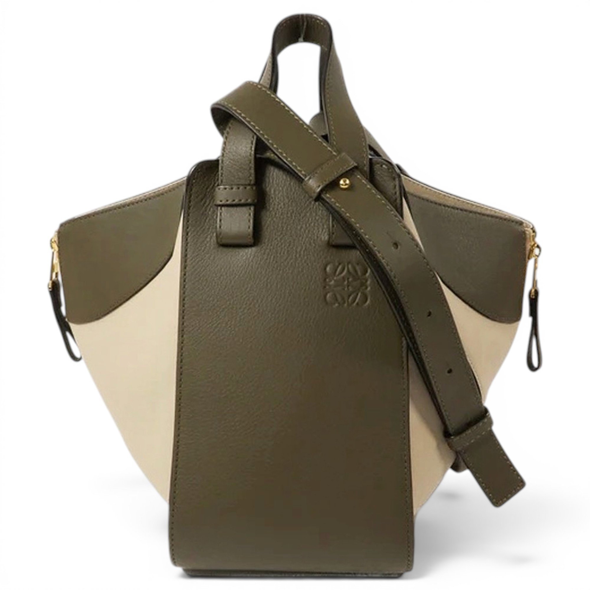 Hammock leather handbag