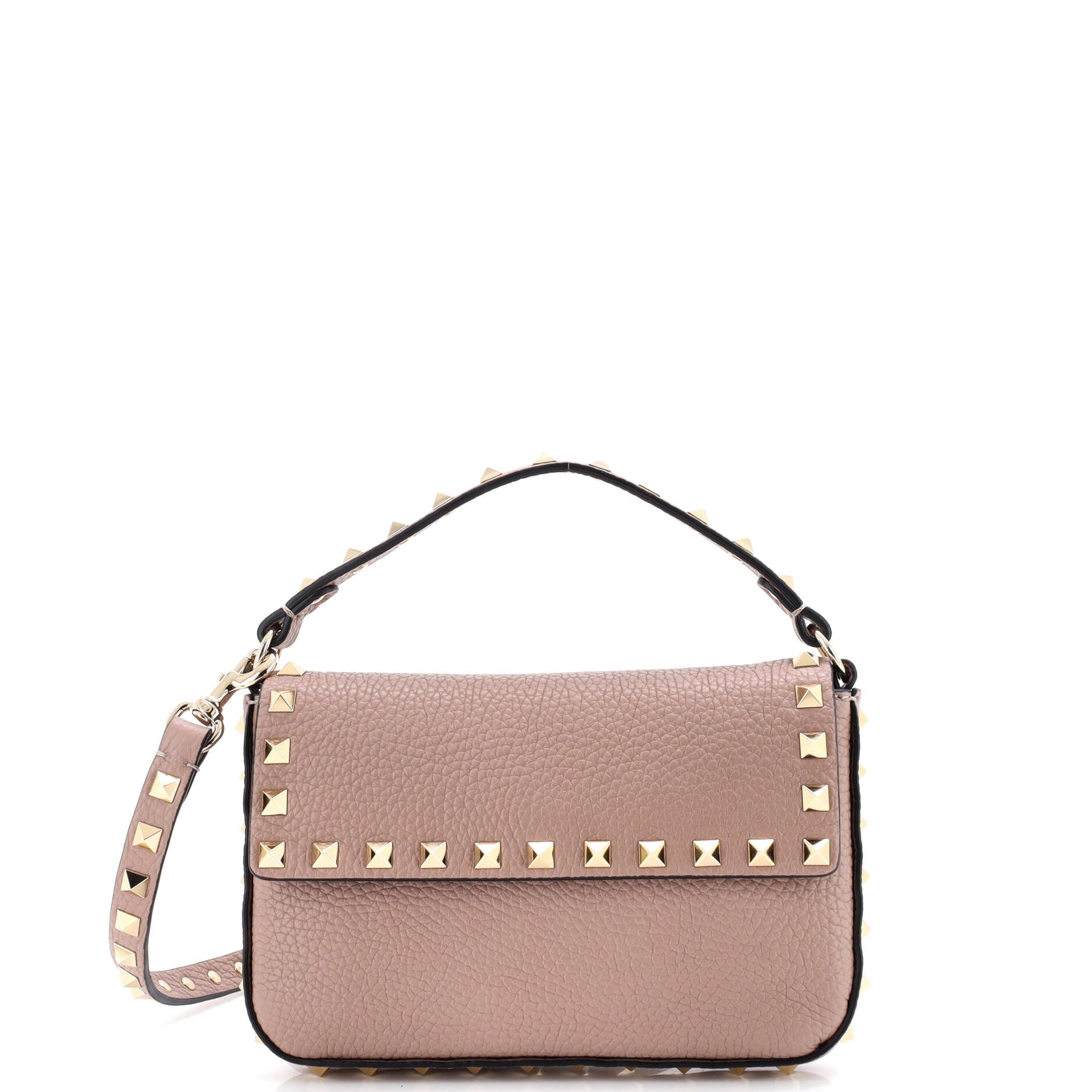 Valentino Garavani Rockstud Top Handle Crossbody Pouch Leather Mini