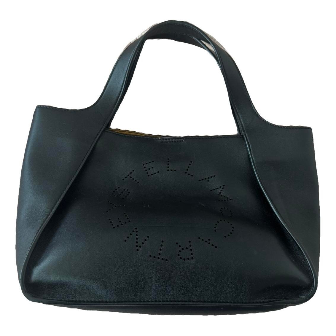 Logo vegan leather handbag