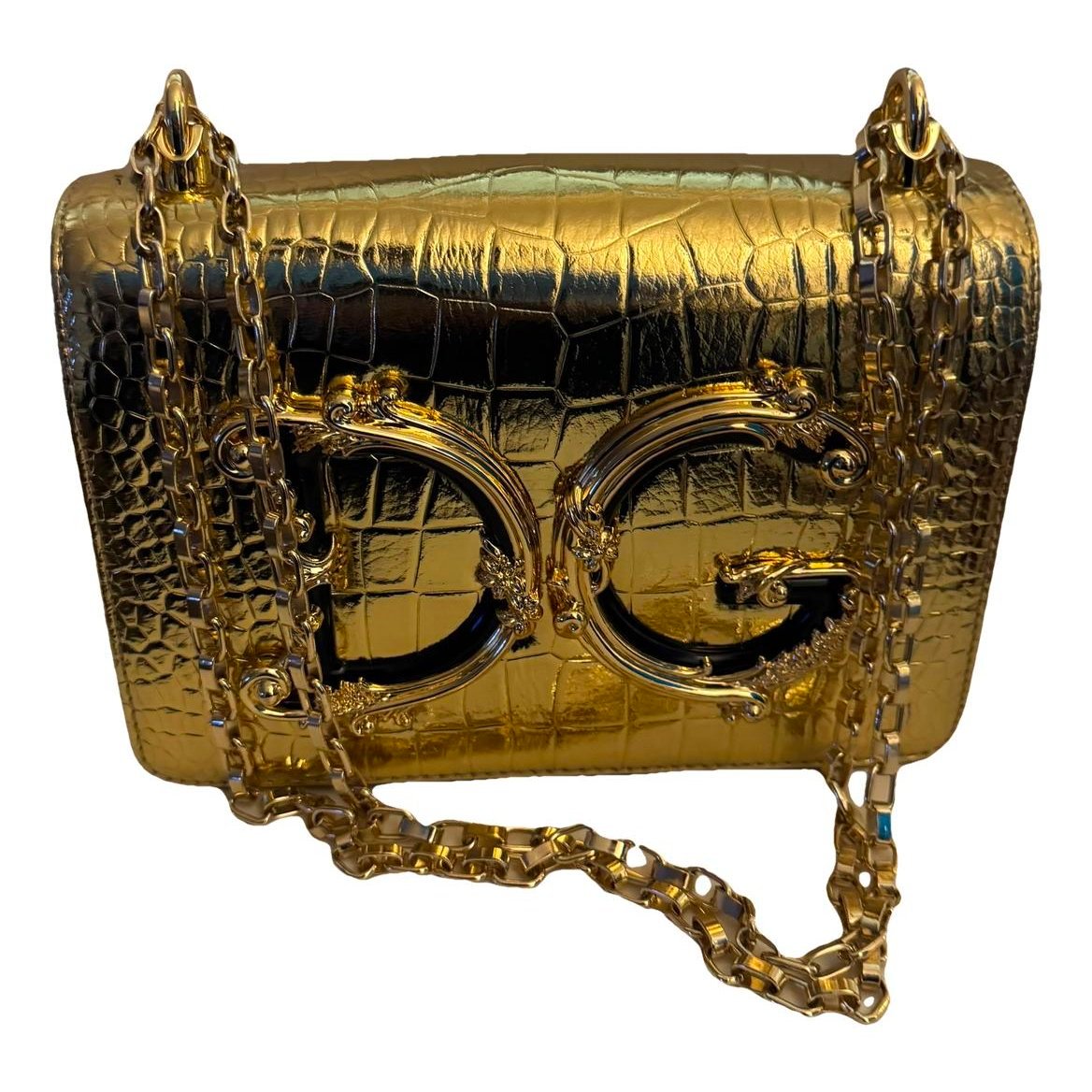 DG Girls leather clutch bag