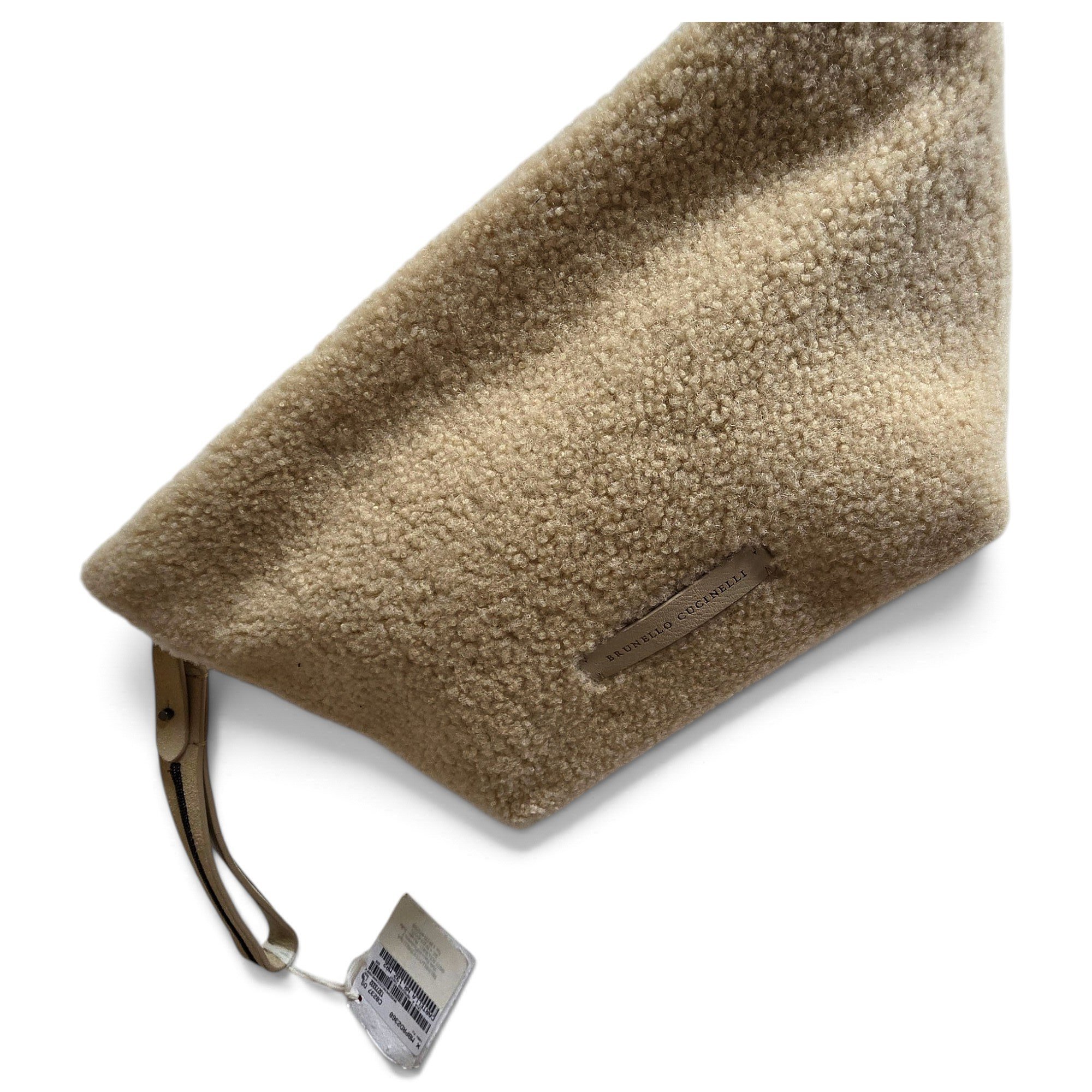Leather clutch bag