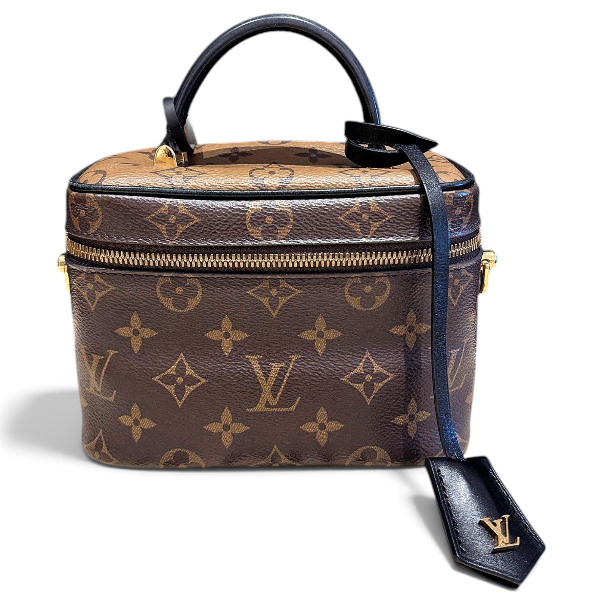 Vanity leather handbag