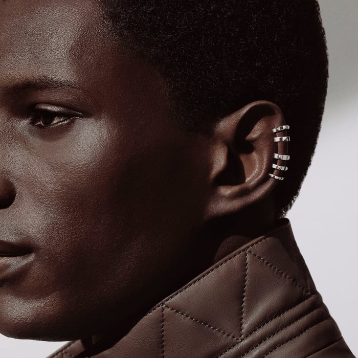 Sans Coloris Hermès Clou d'H Left Single Ear Cuff