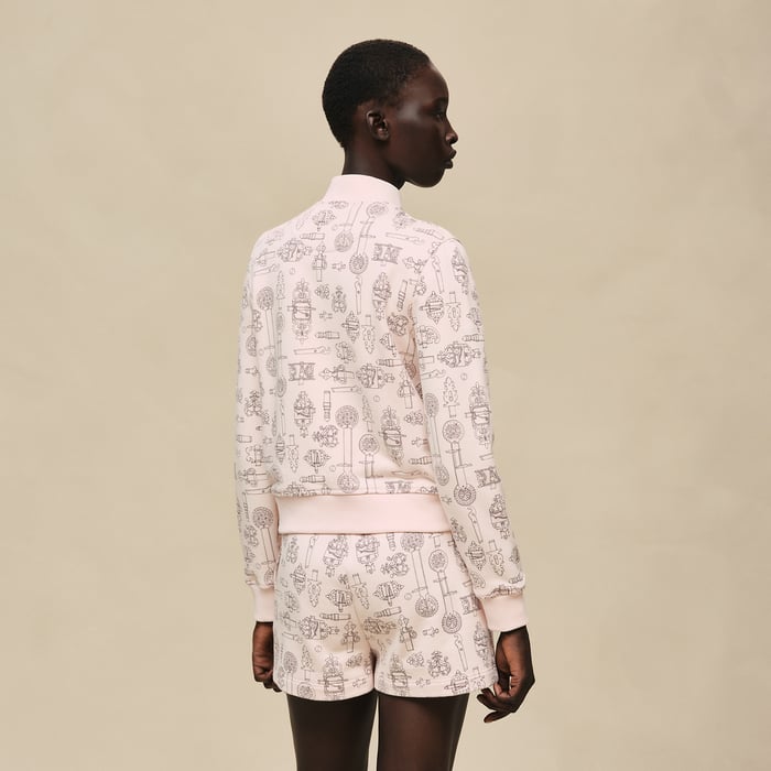 Rose Opaline "Ferronnerie Remix" Varsity Jacket