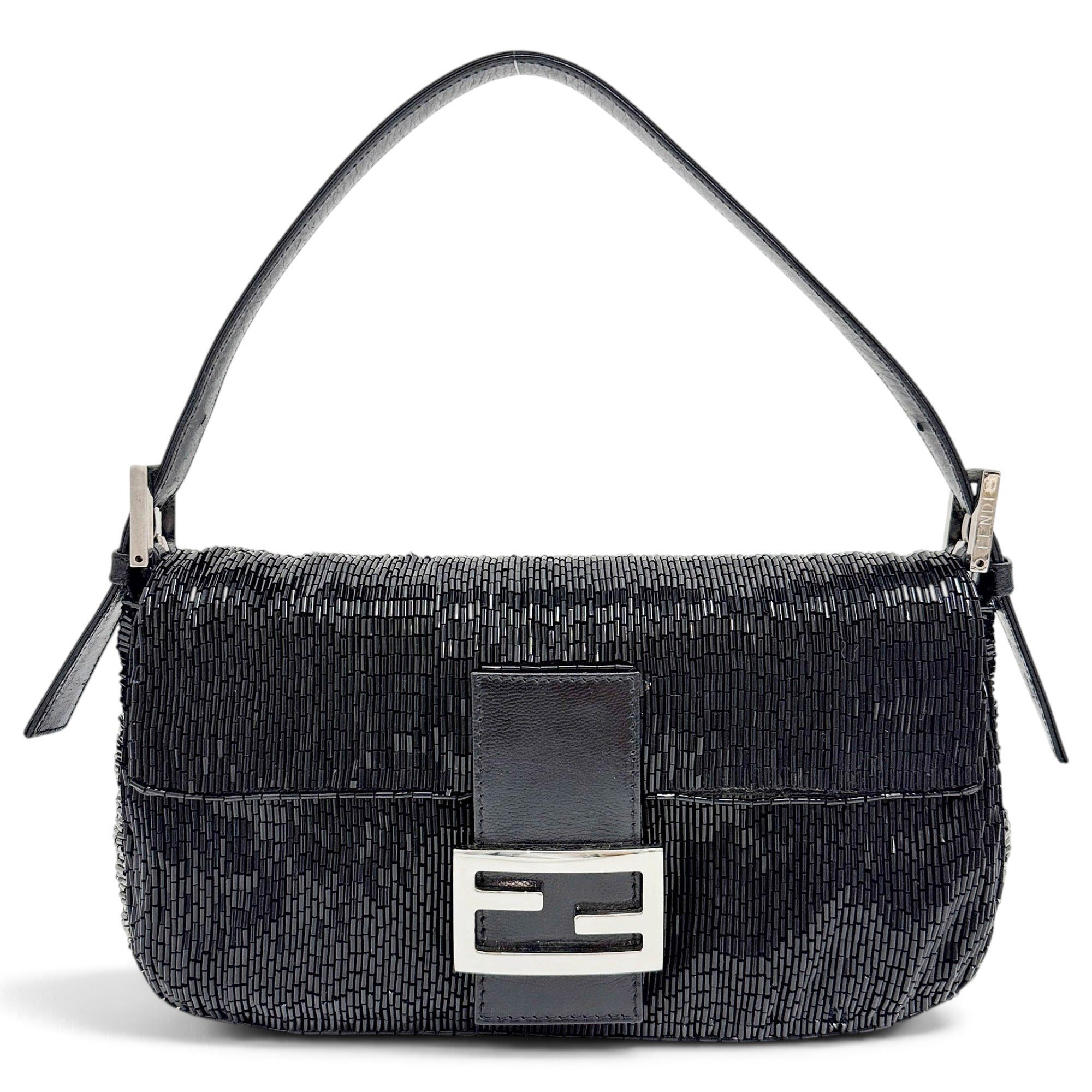 Baguette glitter handbag
