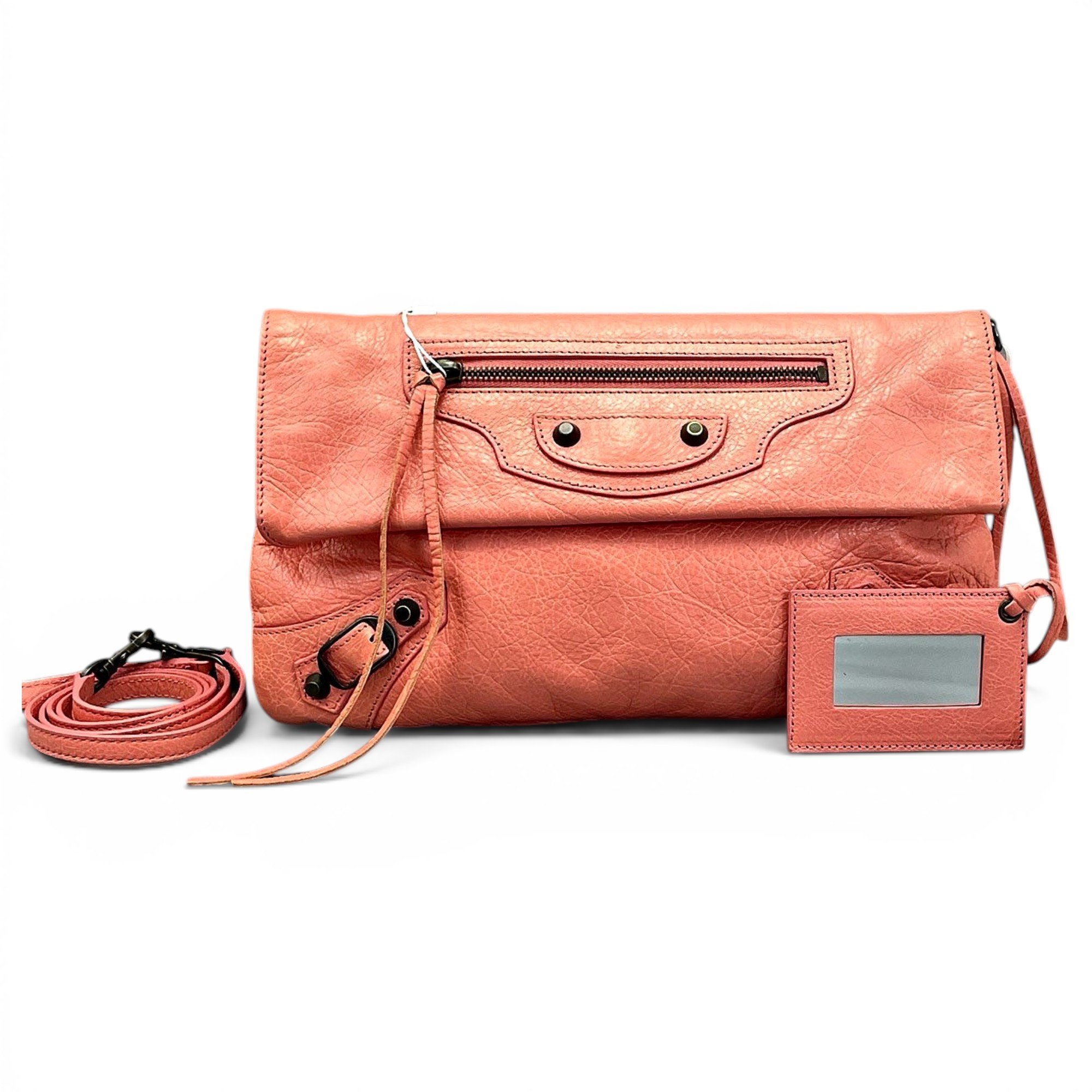 Envelop leather crossbody bag