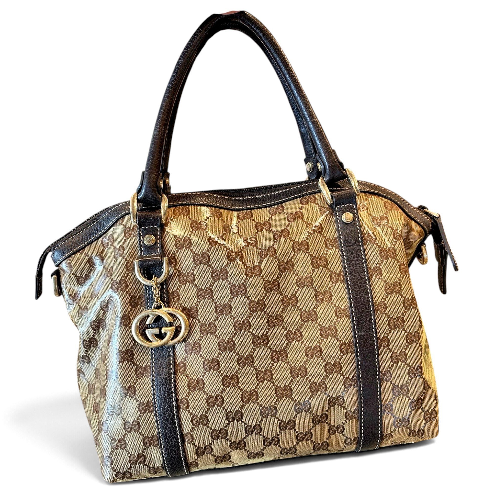 Sukey patent leather handbag