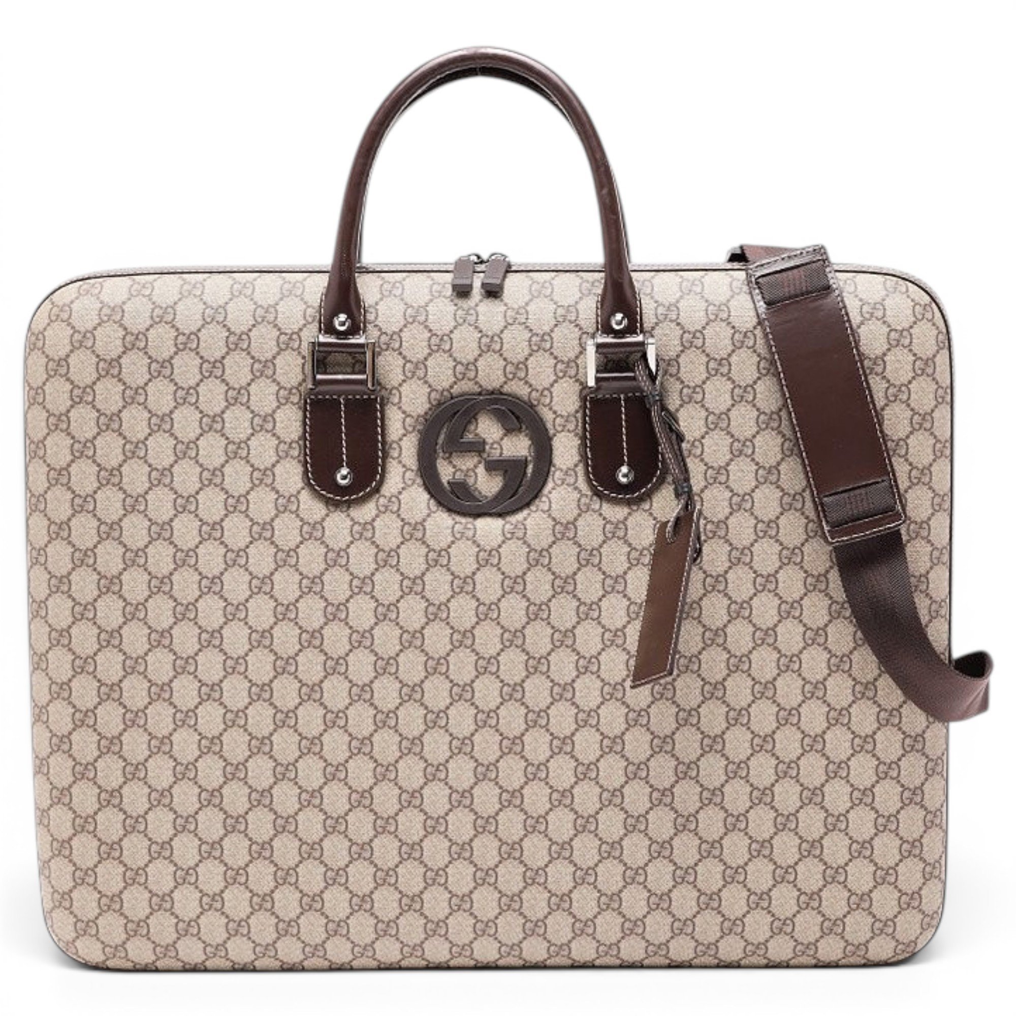 Leather travel bag