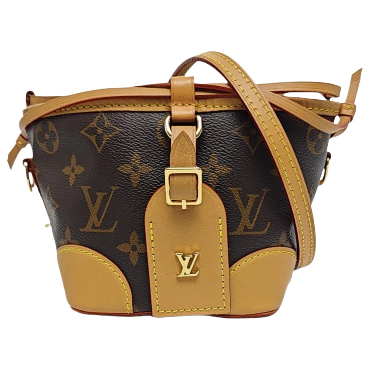 Nano Noé leather crossbody bag