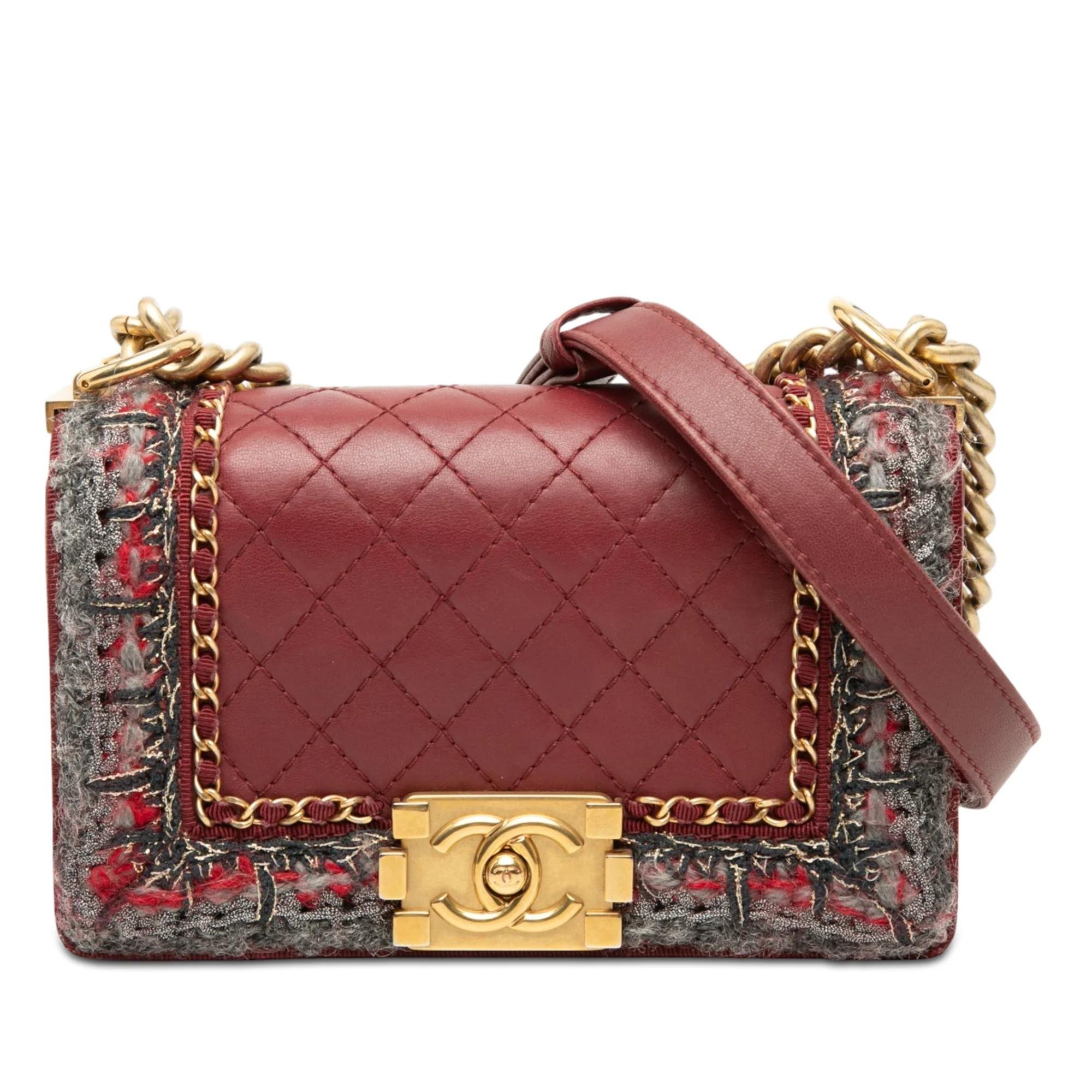 Boy tweed crossbody bag