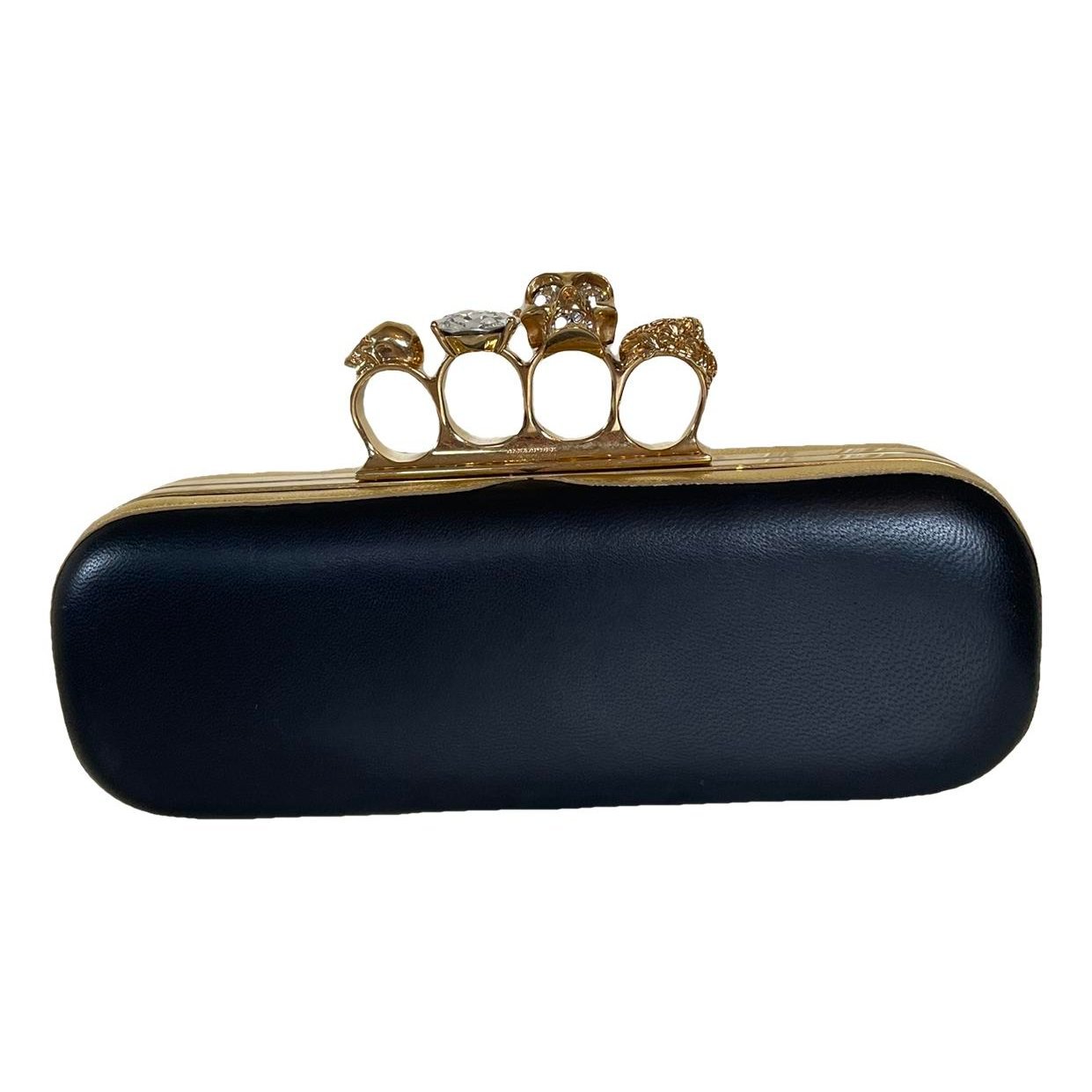 Alexander McQueen Knuckle silk clutch bag