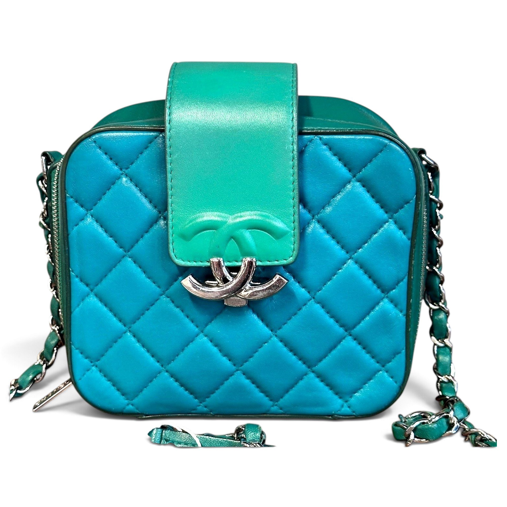 Vanity leather handbag