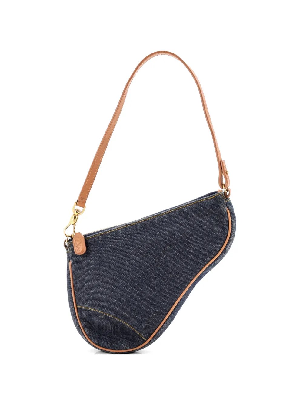 Vintage Saddle Bag Denim Mini clutch bag