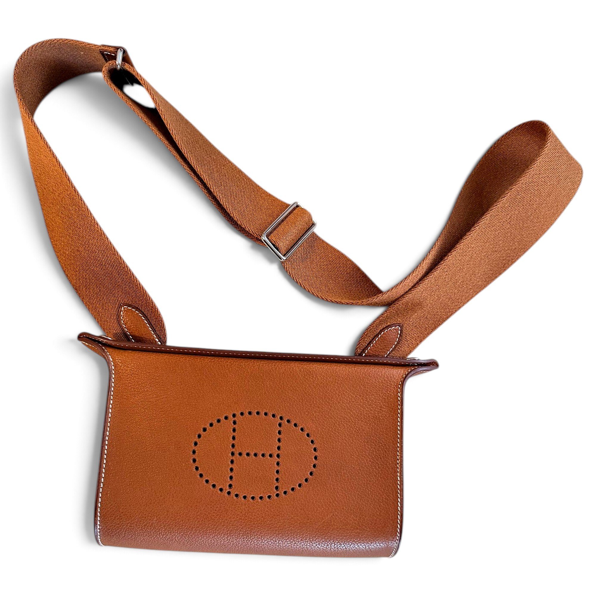 Hermes Videpoches Handbag Barenia Leather