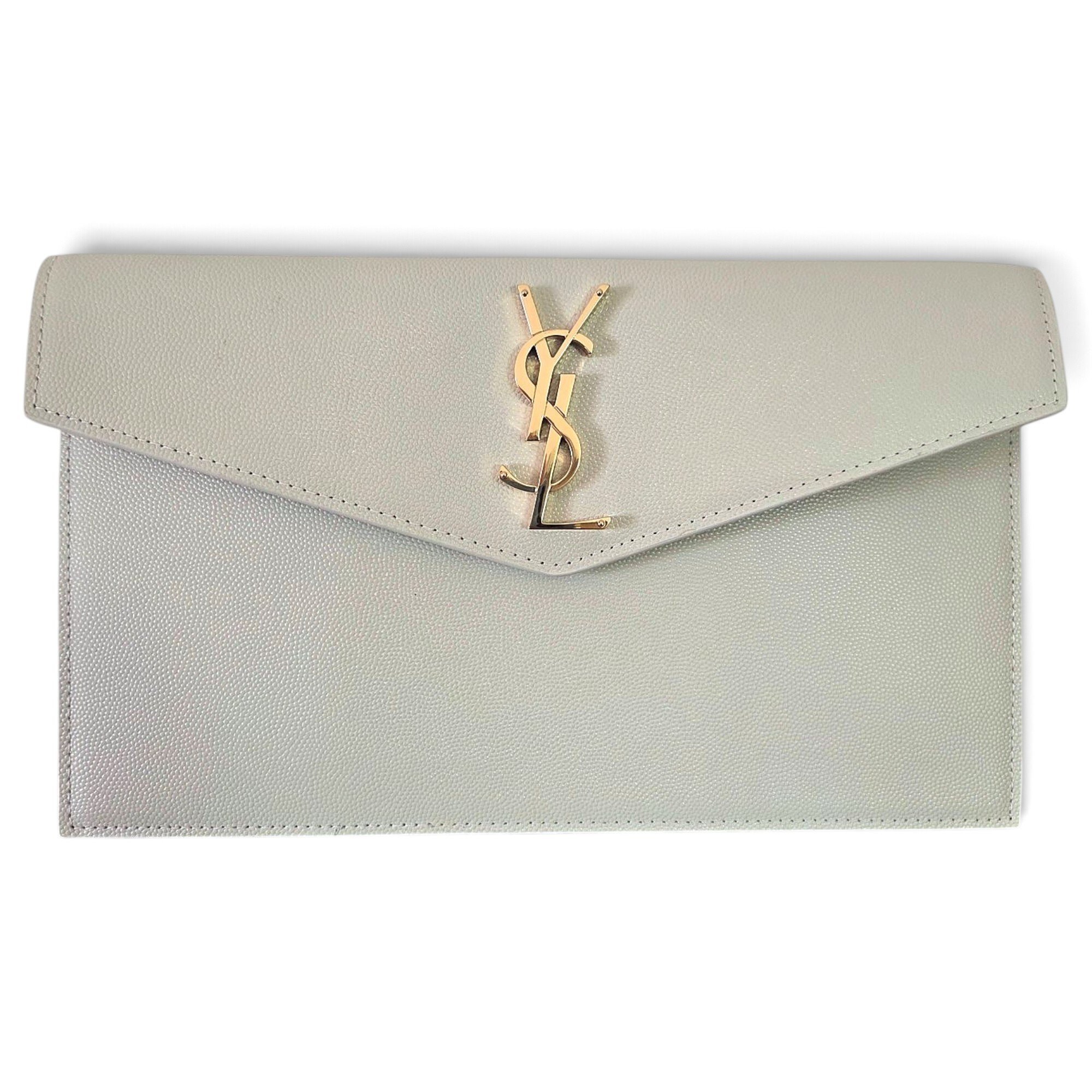 Uptown leather clutch bag