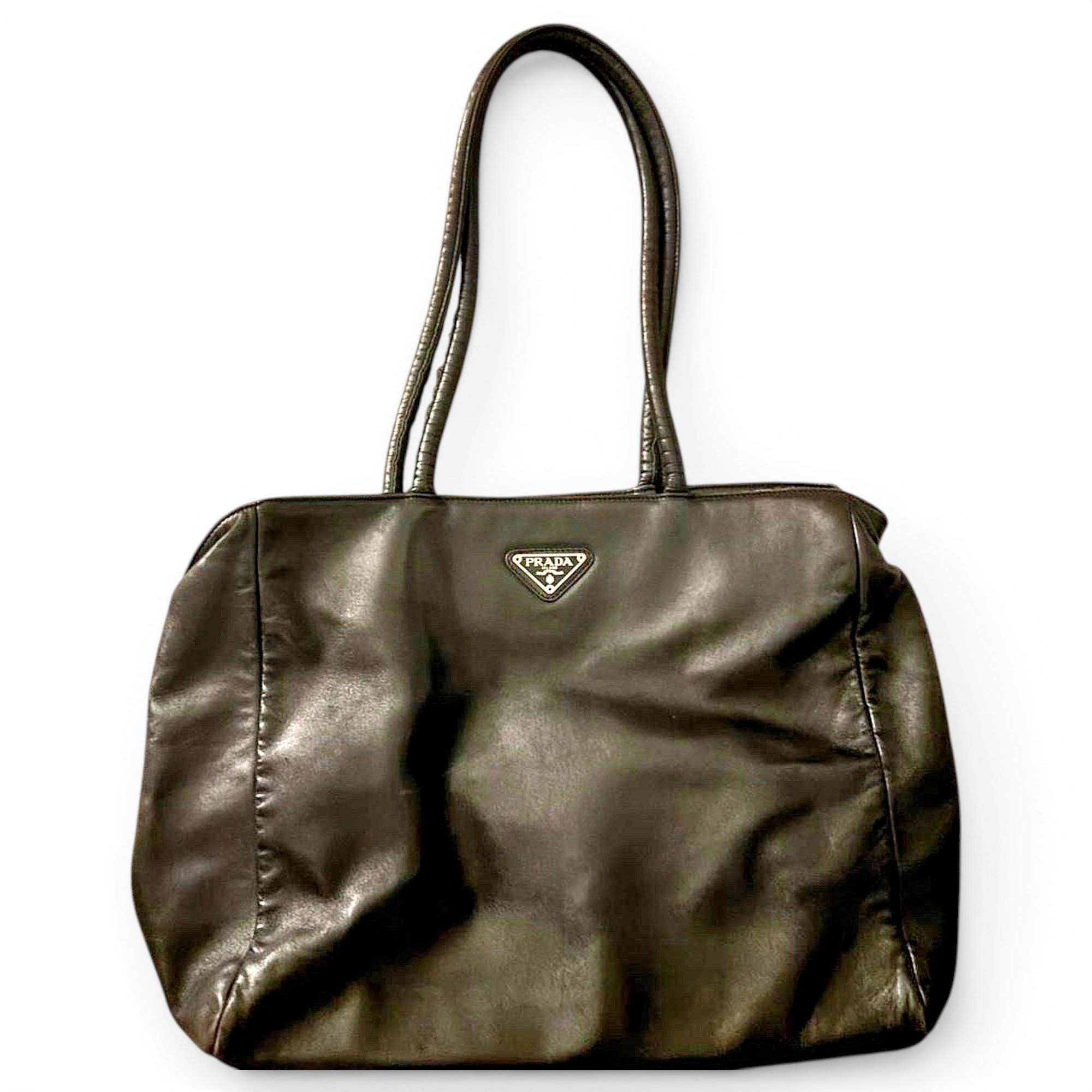 Leather tote