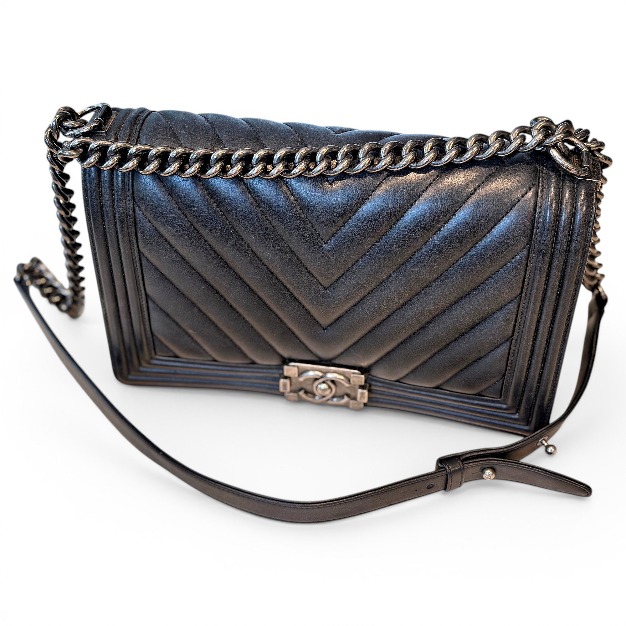 Boy leather handbag