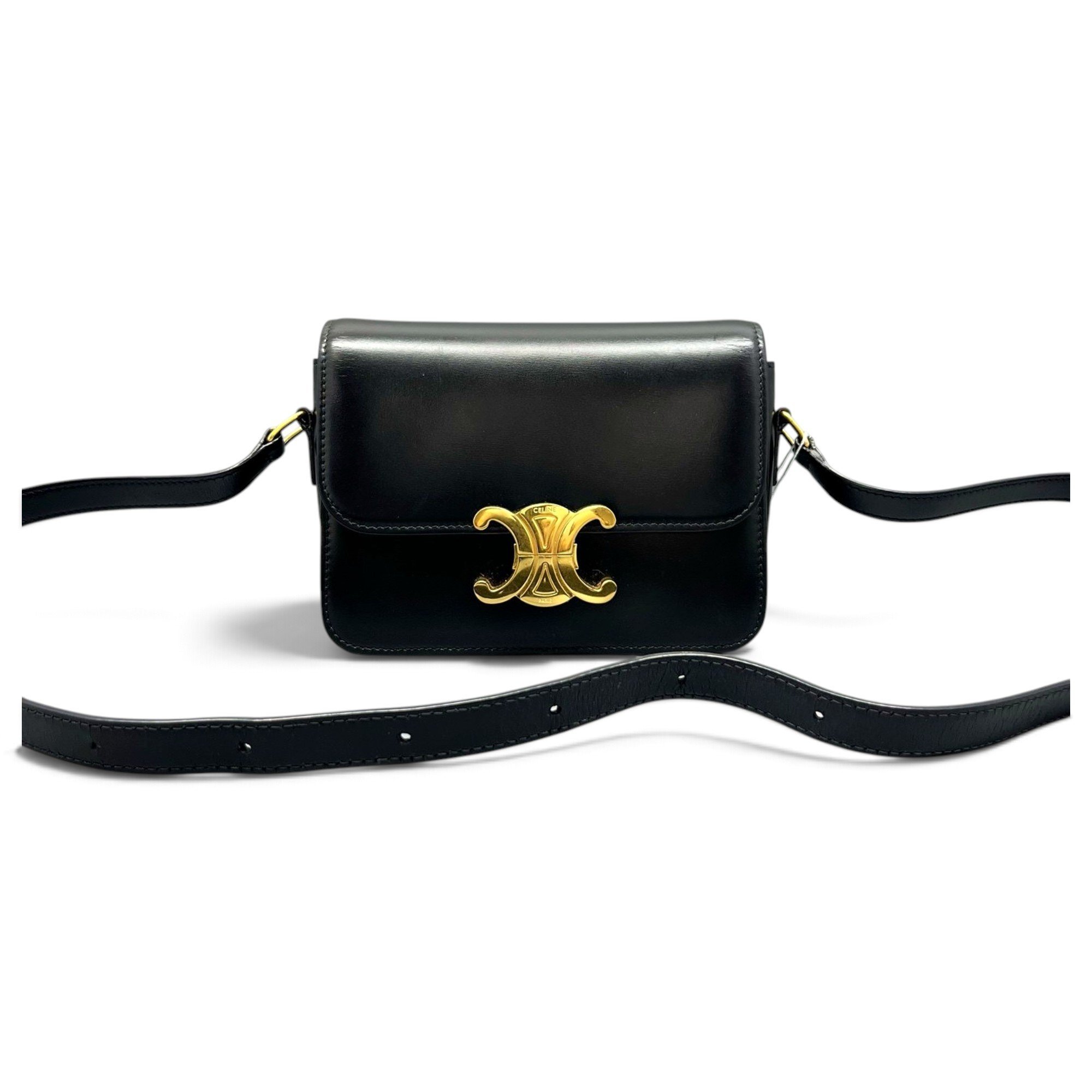 Triomphe leather handbag