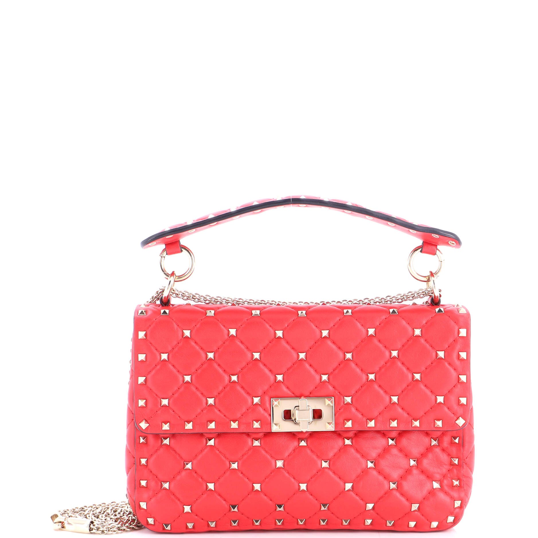 Rockstud Spike Flap Bag Quilted Leather Medium